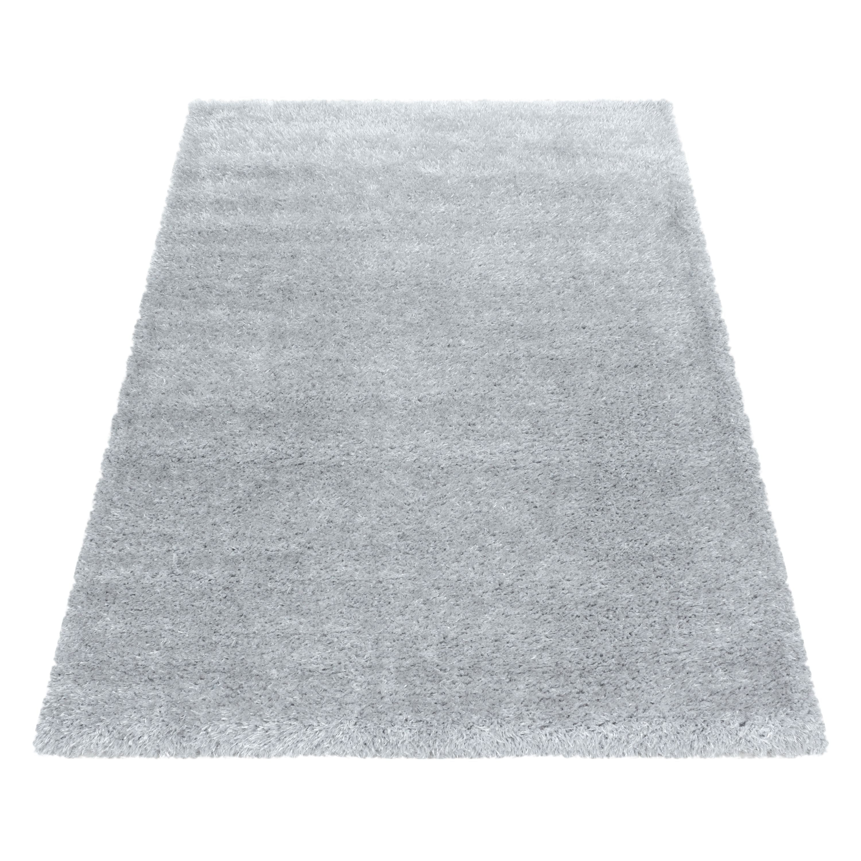 Tapis à poils longs pour le salon, uni, à poils longs, à poils longs, moelleux, super doux