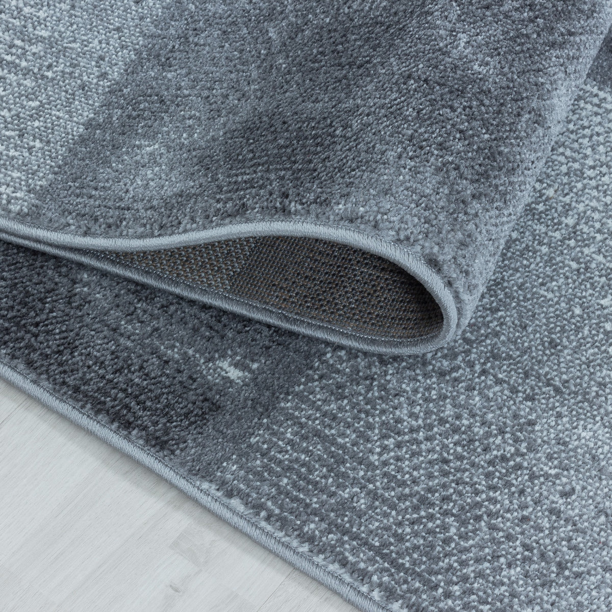 Modern Designer Wohnzimmer Teppich Weicher Kurzflor Kariert Design Robust