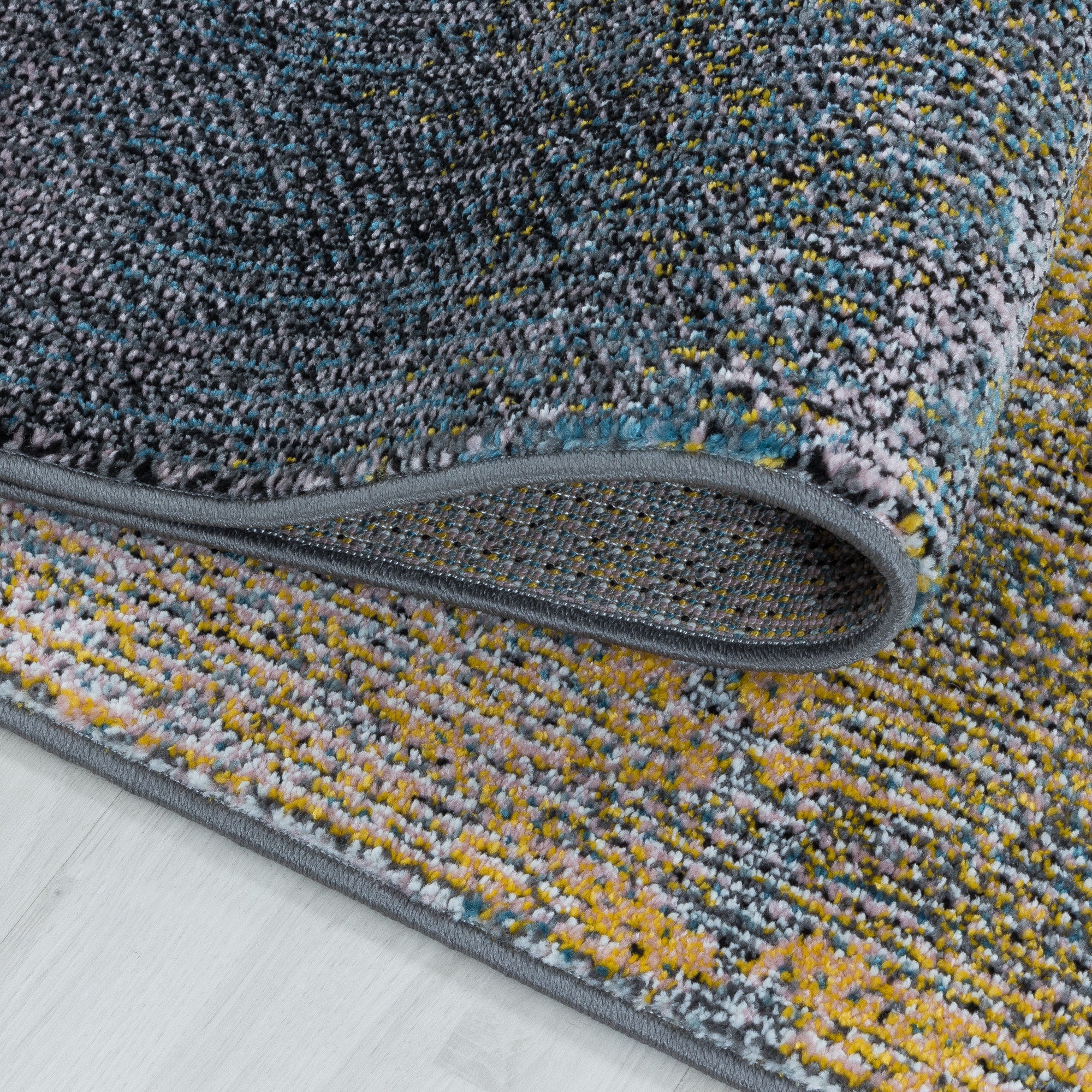 Tapis de salon de créateur moderne, doux, à poils courts, motif ondulé abstrait, robuste