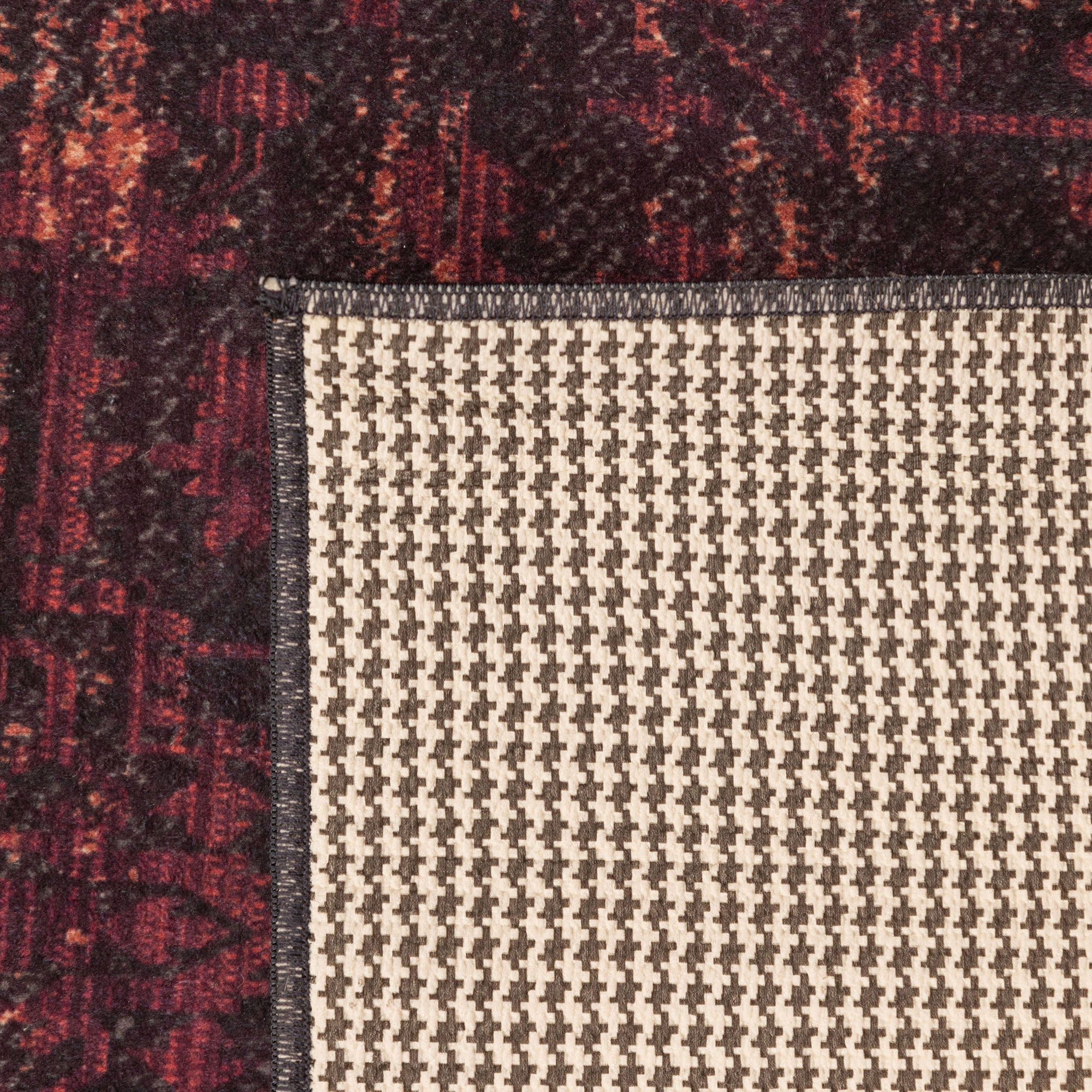 Washable carpet living room flat weave robust oriental design non-slip