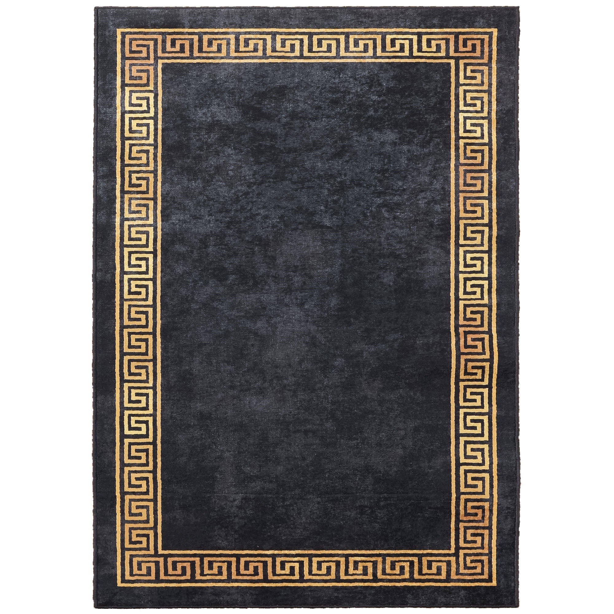 Washable carpet living room flat weave robust meander design non-slip