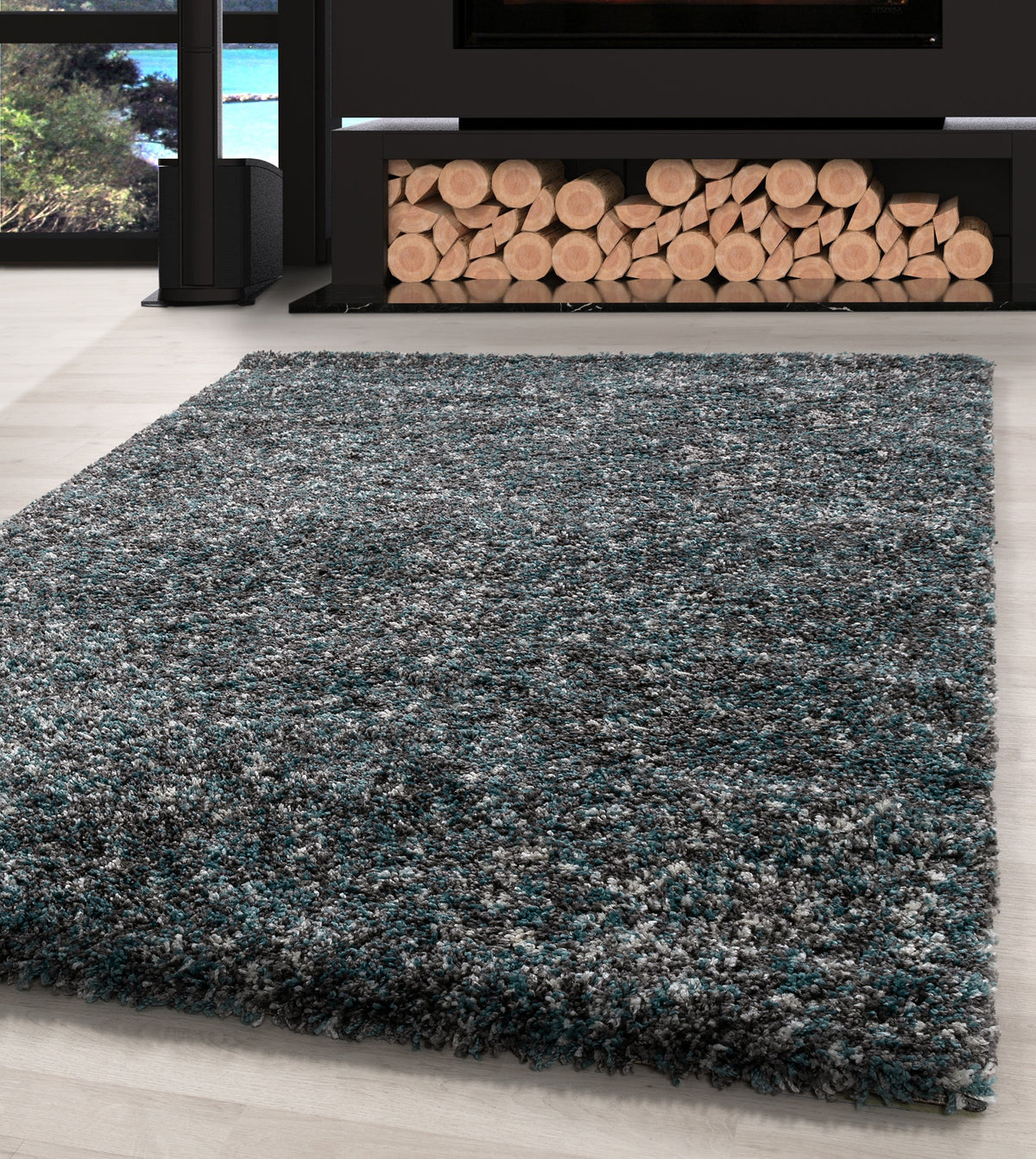 Carpettex Hochflor Teppich Shaggy Meliert Flauschig