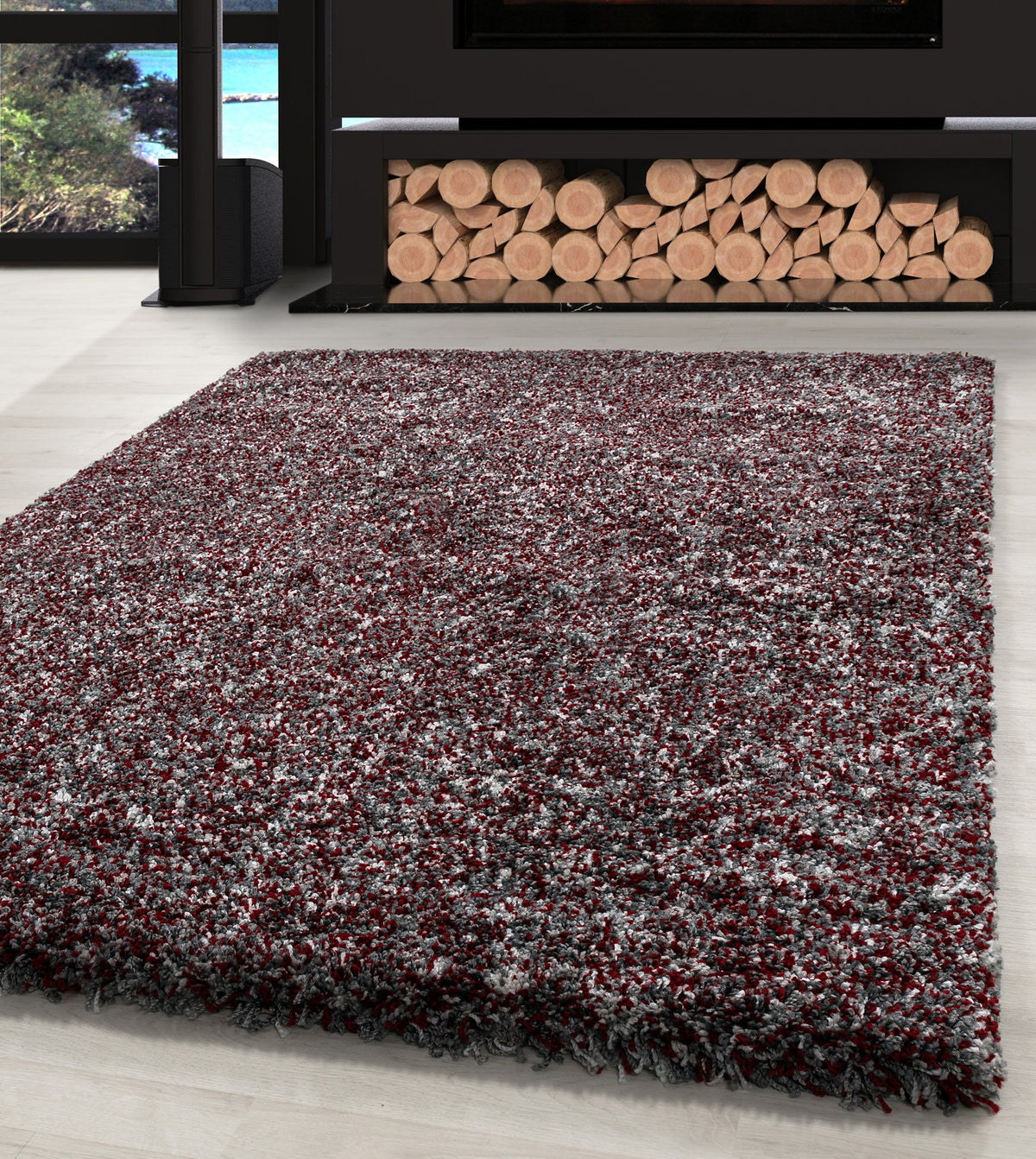 Carpettex Hochflor Teppich Shaggy Meliert Flauschig