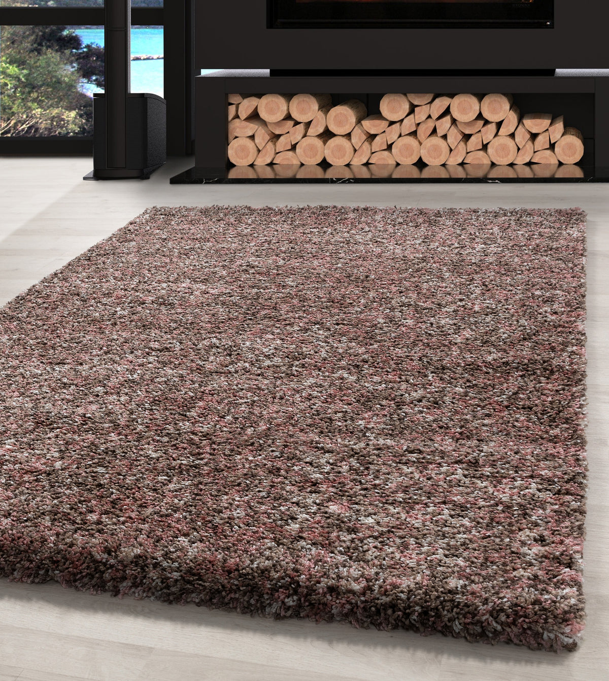 Carpettex Hochflor Teppich Shaggy Meliert Flauschig