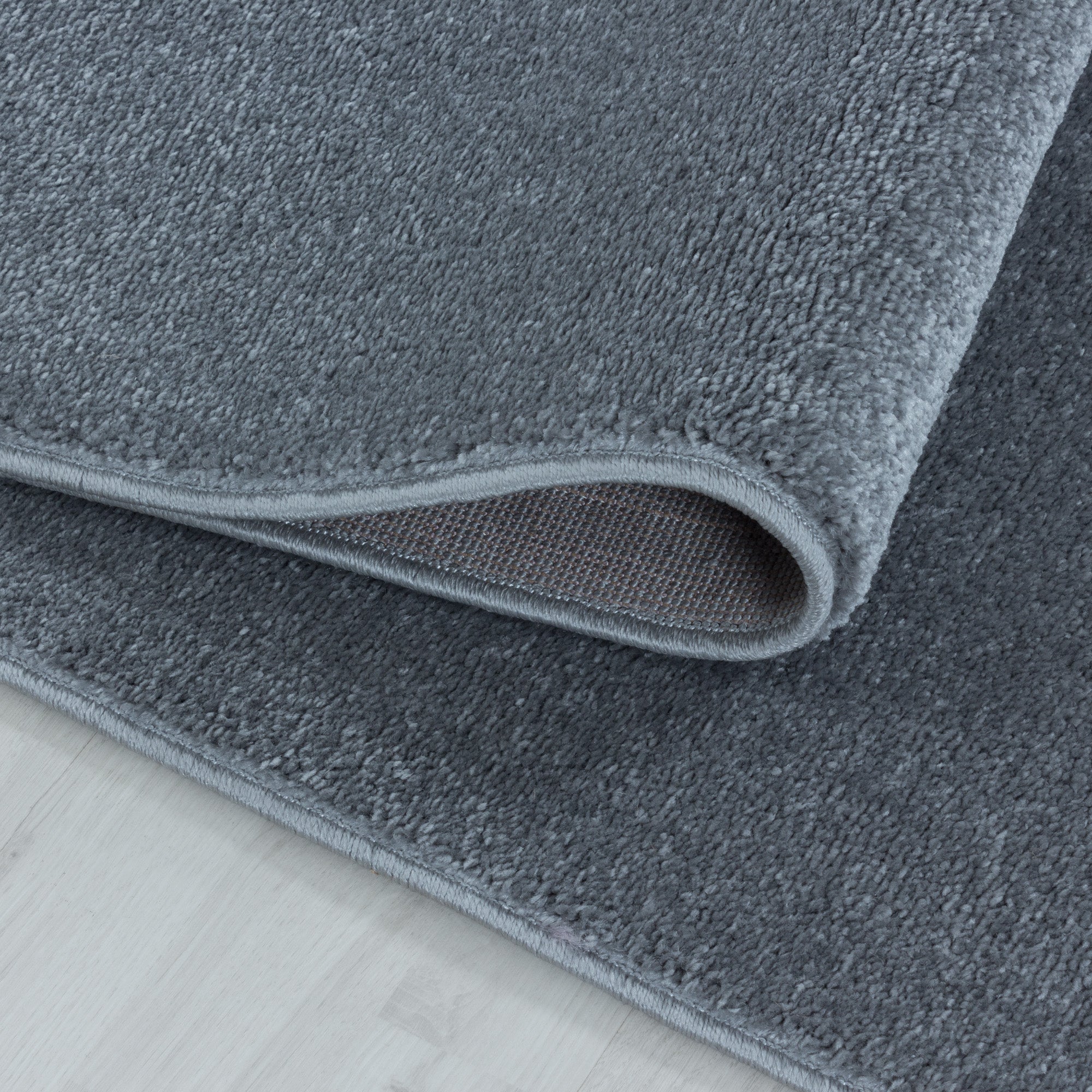 Modern Designer Kurzflor Teppich Wohnzimmer Einfarbig Robust Pflegeleicht