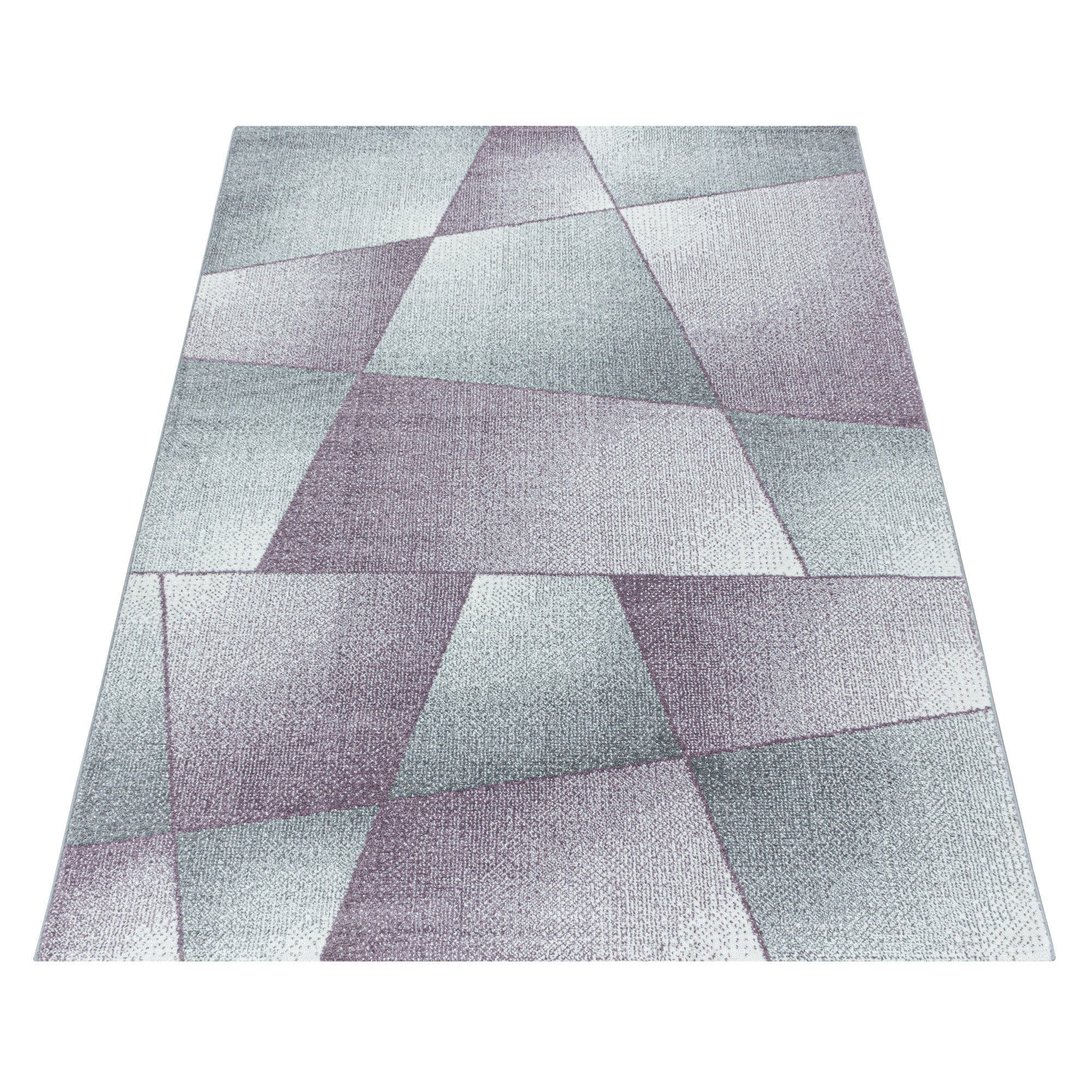 Modern designer short pile rug for living room, abstract design, robust, easy to care for