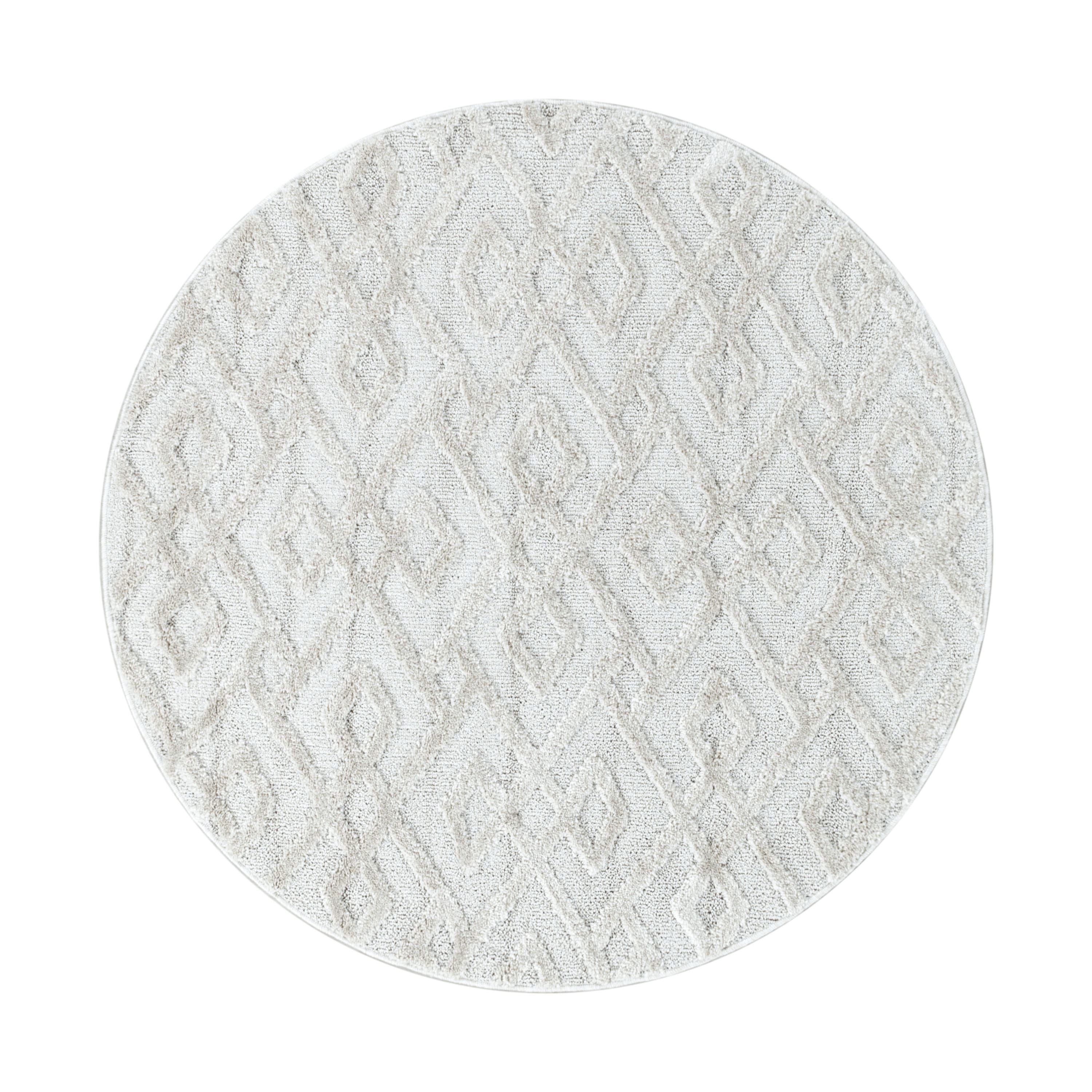 Tapis Salon Design Géométrique Doux Effet Haut-Bas Style Scandinave