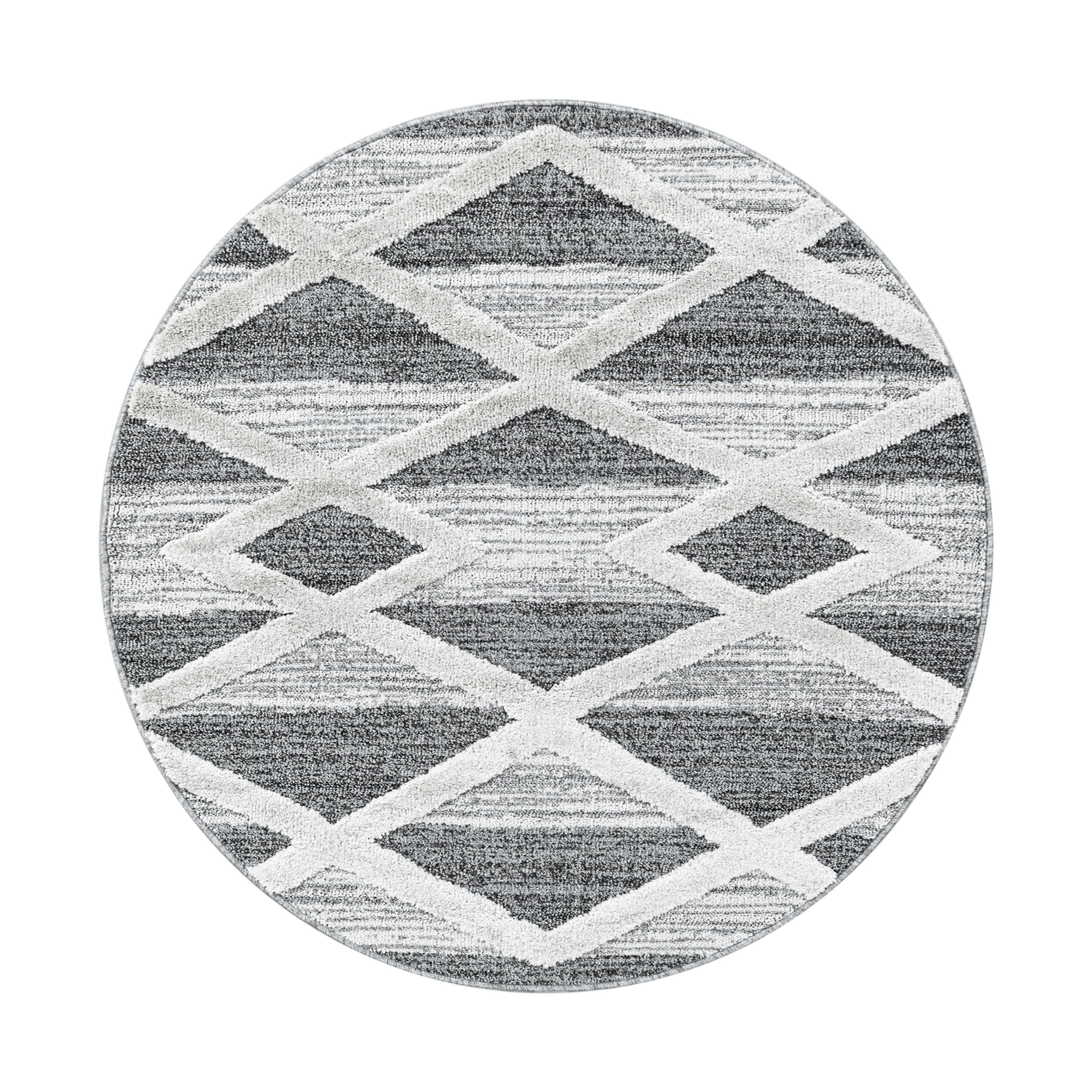 Carpet Living Room Geometric Design Soft High-Low Effect Scandinavian Style