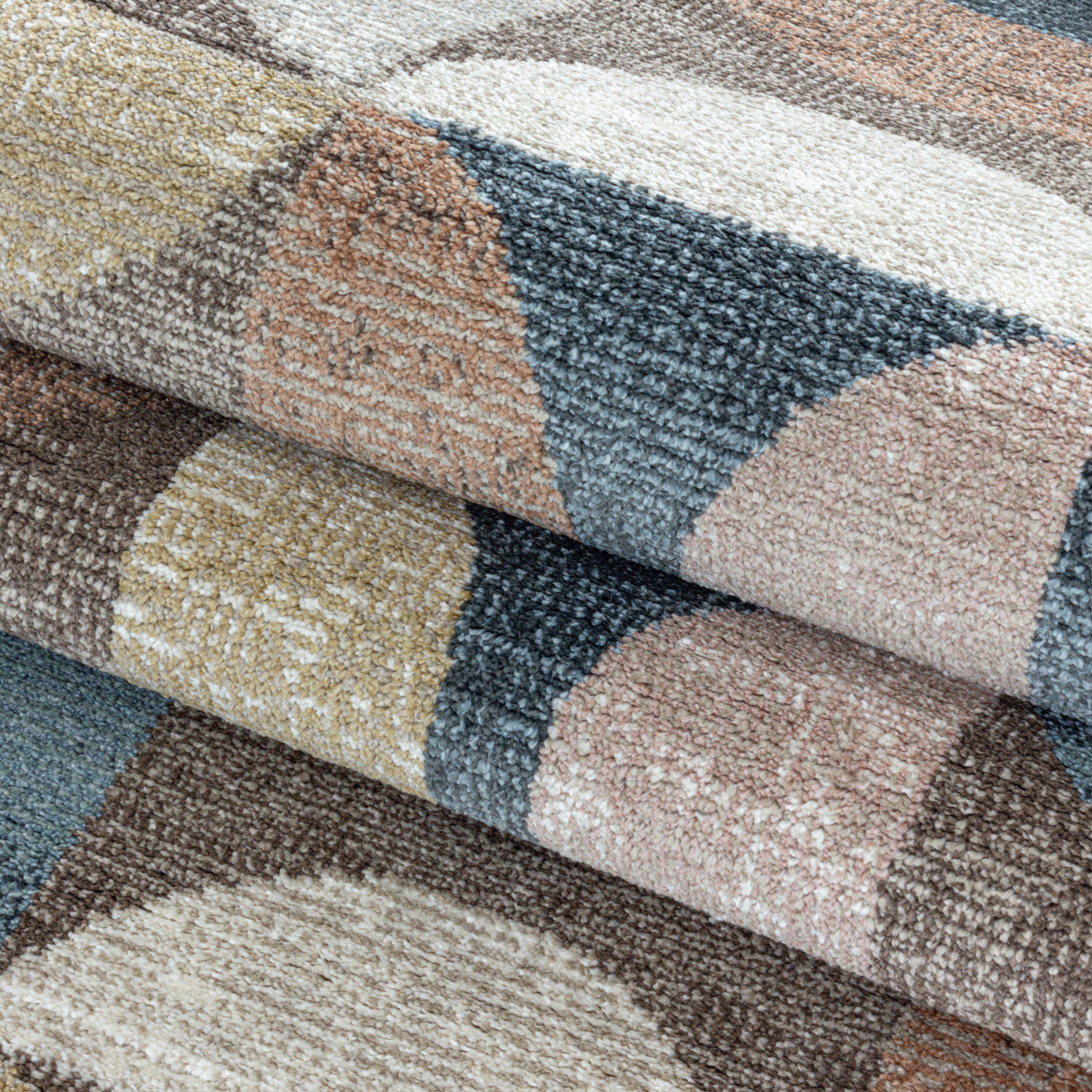 Short pile rug for living room, modern design, vintage style, soft, easy to care for
