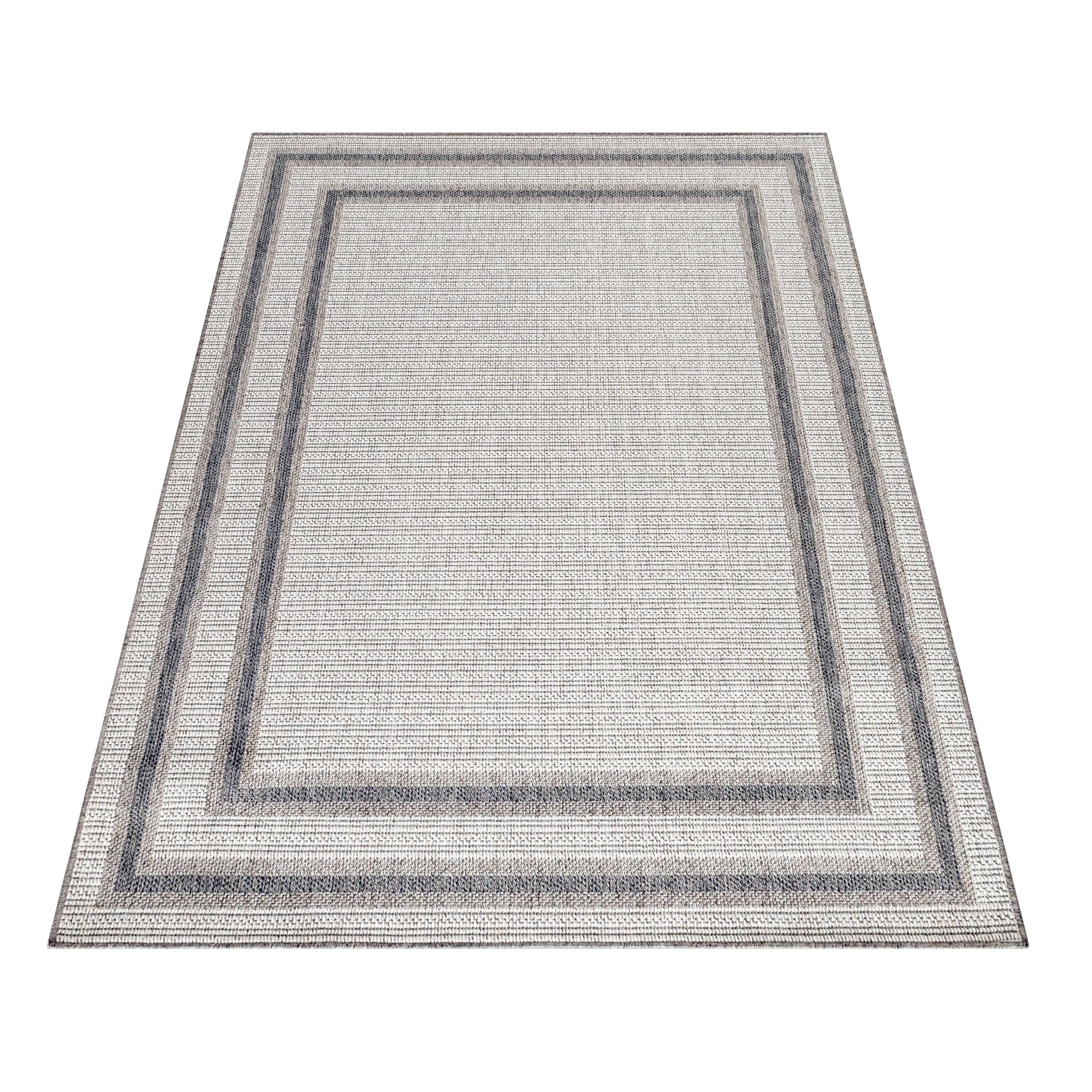 Indoor & Outdoor Carpet Border Design Weatherproof for Patio Balcony Kitchen