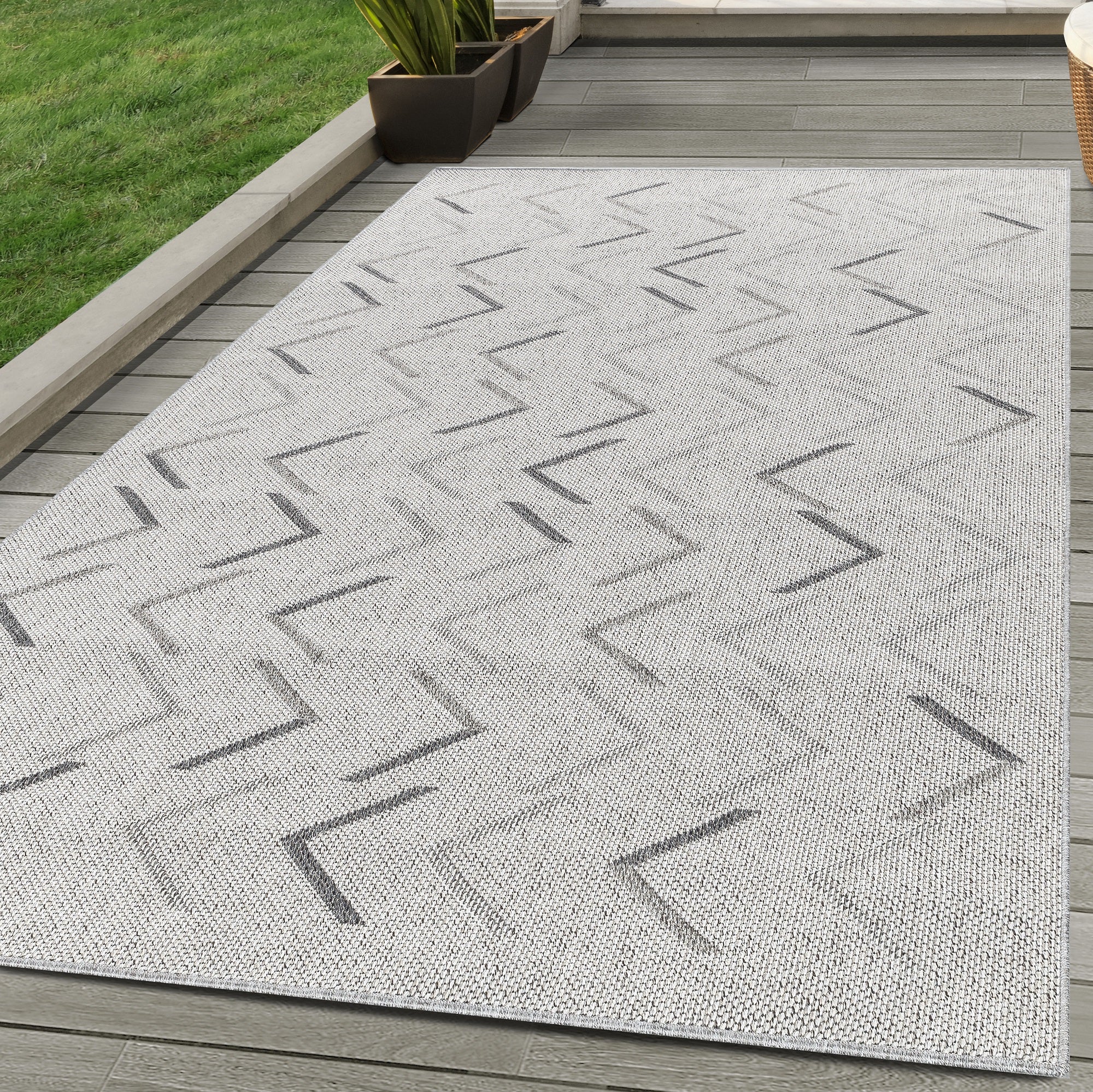 Tapis d'intérieur et d'extérieur au design bohème, résistant aux intempéries, pour terrasse, balcon, cuisine