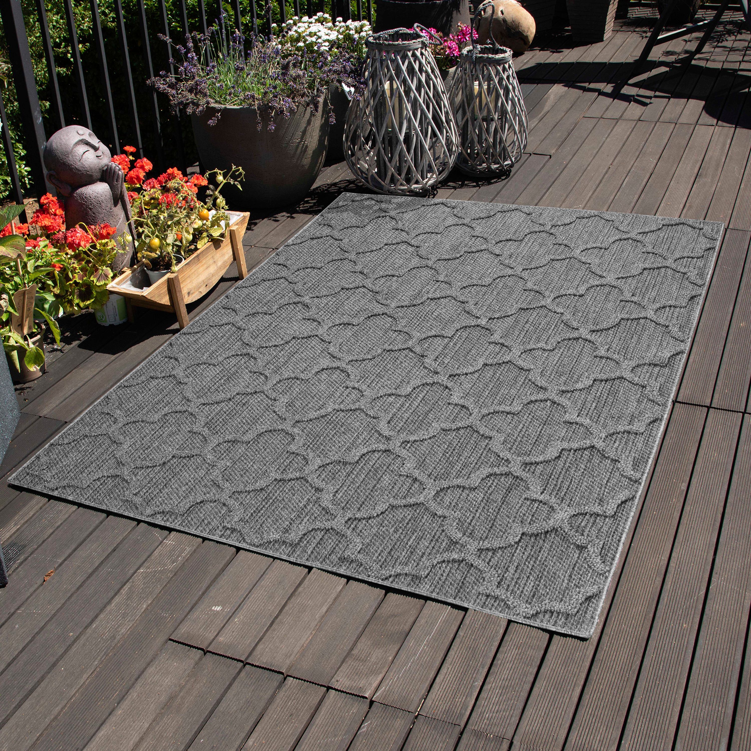 Indoor & outdoor rug weatherproof Scandinavian design for kitchens, balconies, terraces