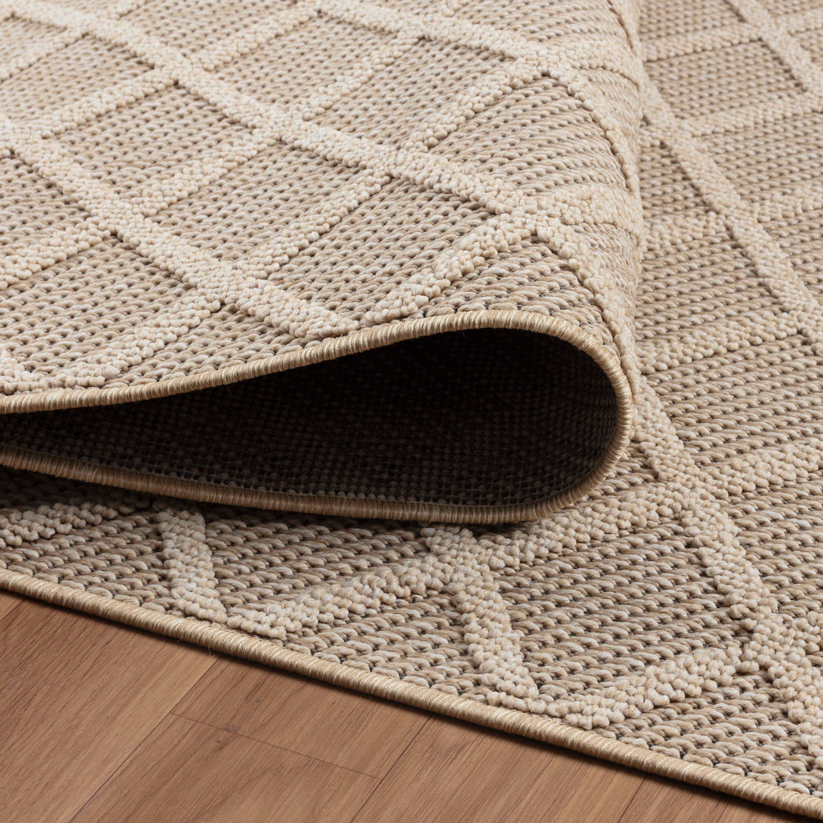 Carpettex Bouclé Teppich 3D Hoch-Tief Indoor Outdoor Wetterfest