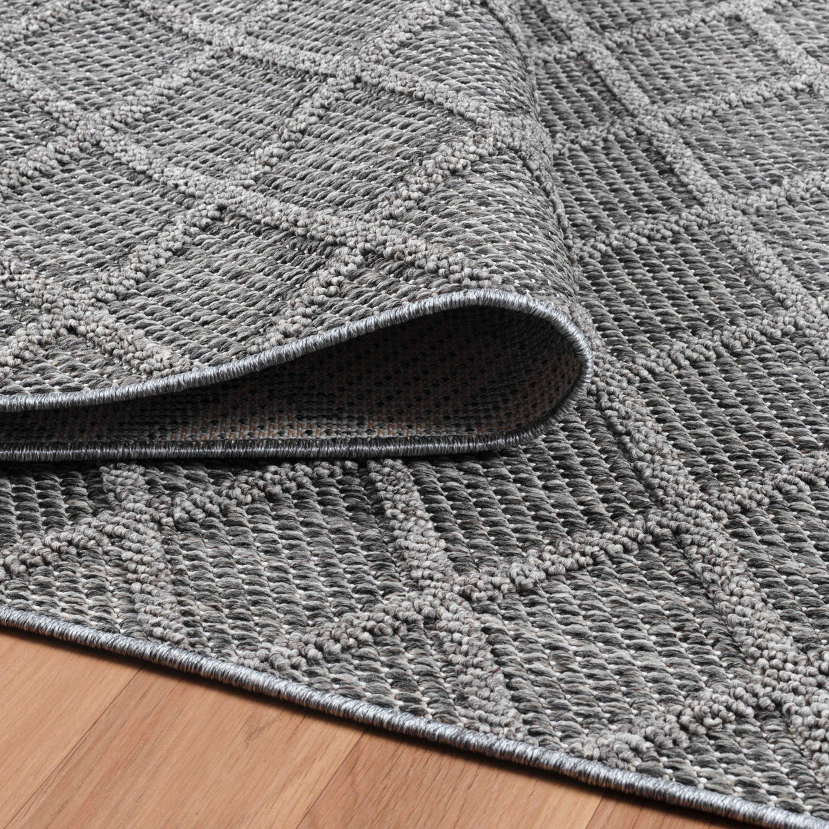 Carpettex Bouclé Teppich 3D Hoch-Tief Indoor Outdoor Wetterfest