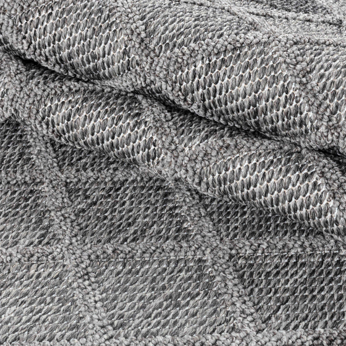 Carpettex Bouclé Teppich 3D Hoch-Tief Indoor Outdoor Wetterfest
