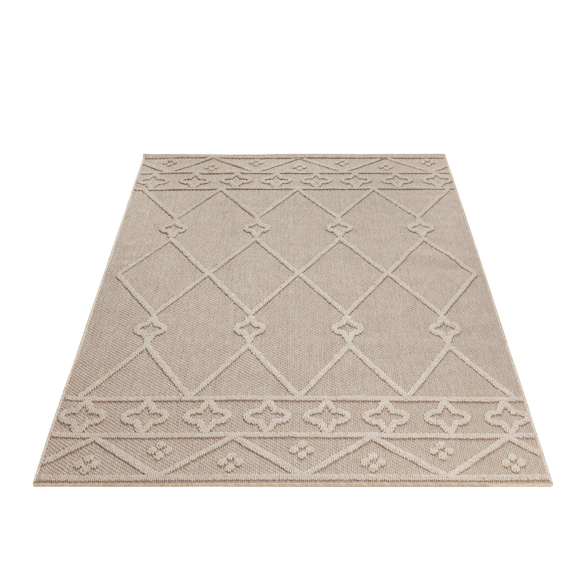 Carpettex Bouclé Teppich 3D Hoch-Tief Indoor Outdoor Wetterfest
