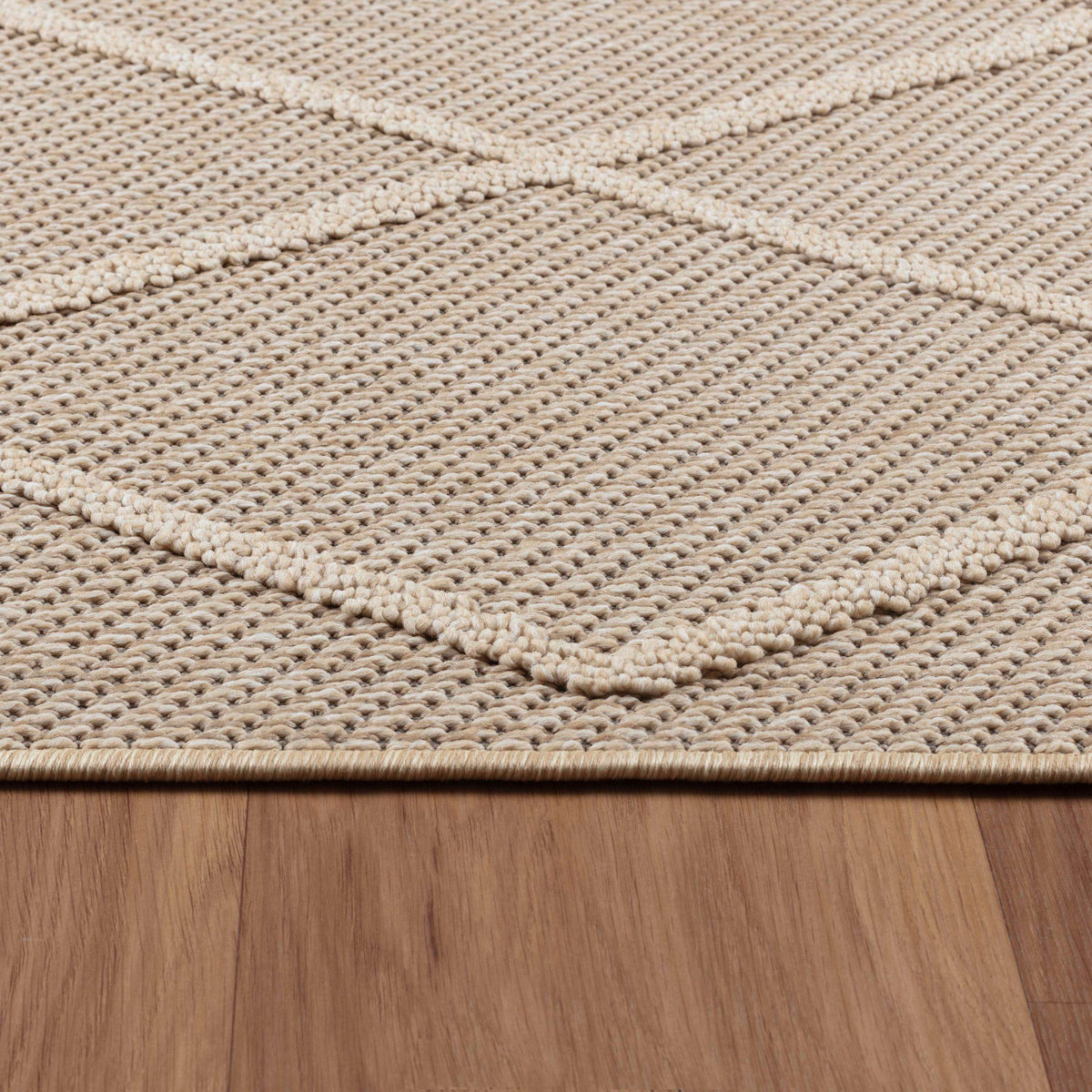 Carpettex Bouclé Teppich 3D Hoch-Tief Indoor Outdoor Wetterfest