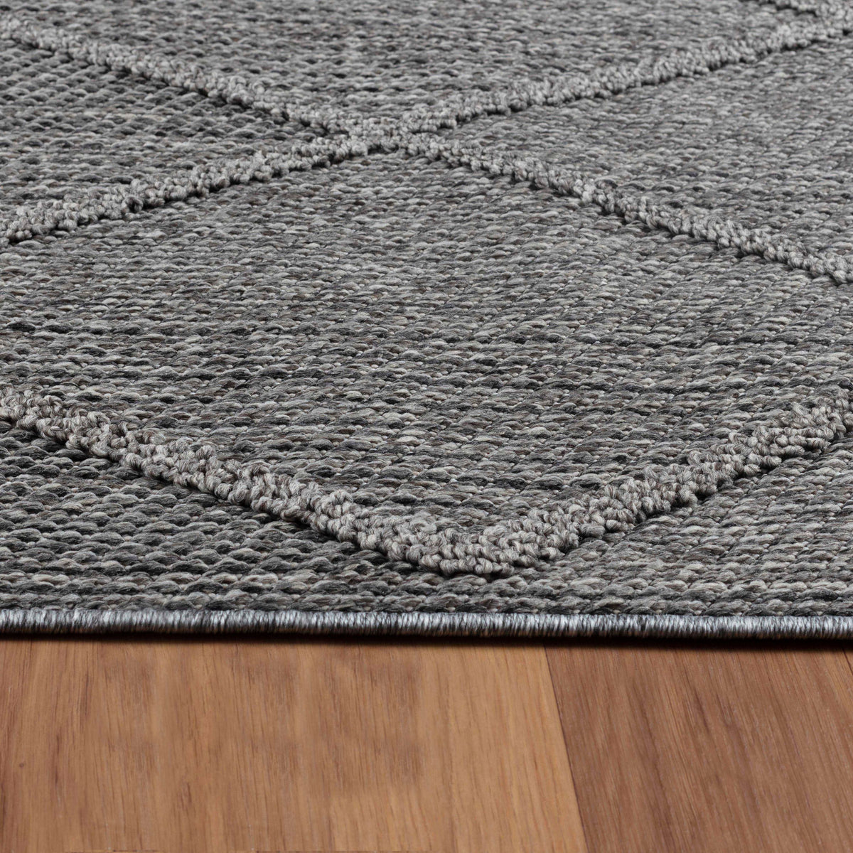 Carpettex Bouclé Teppich 3D Hoch-Tief Indoor Outdoor Wetterfest