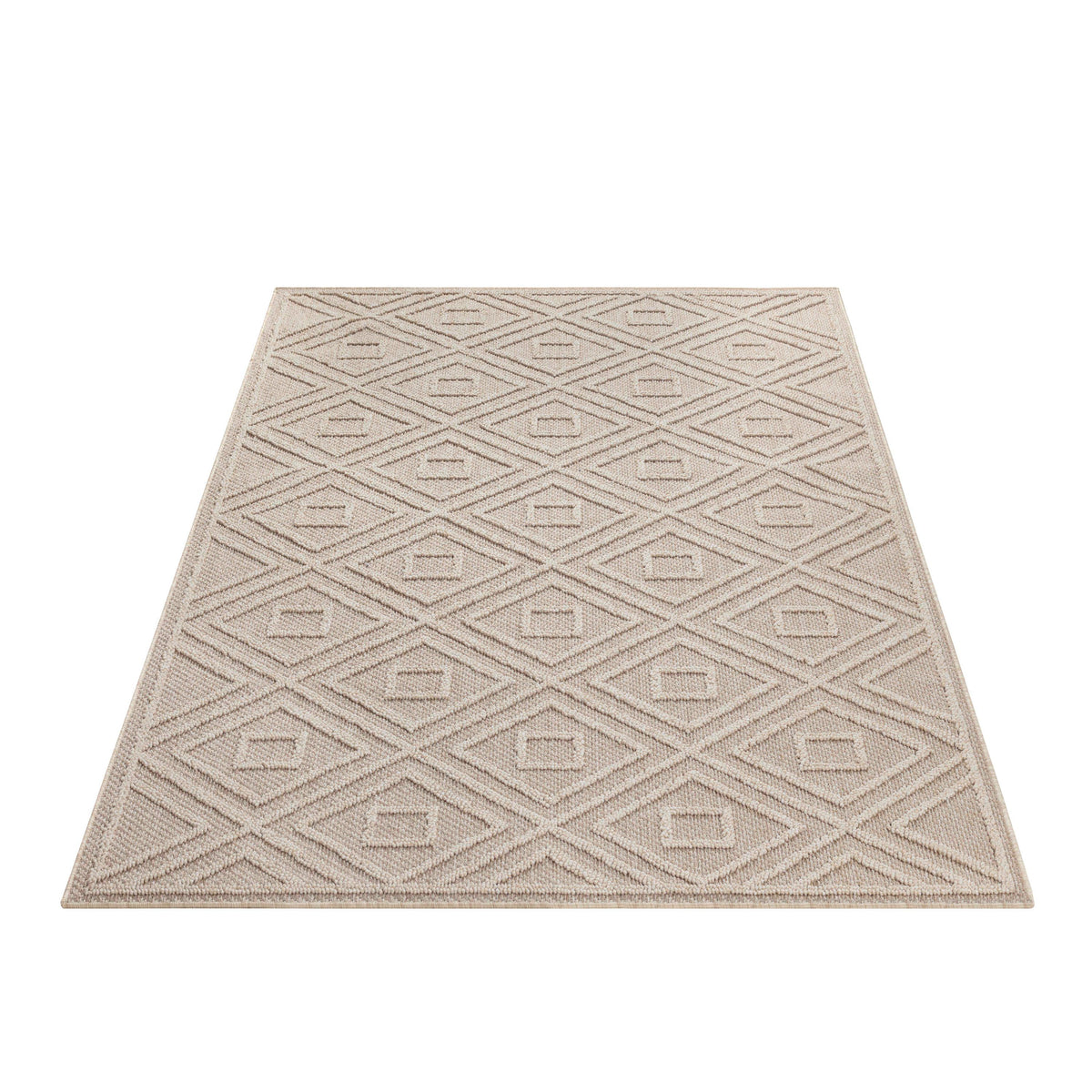 Carpettex Bouclé Teppich 3D Hoch-Tief Indoor Outdoor Wetterfest