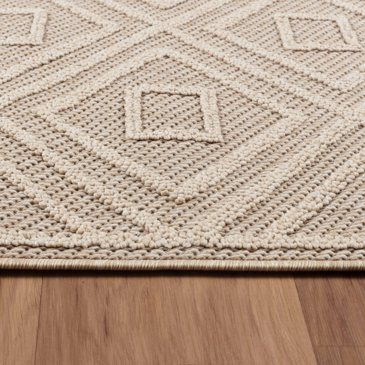 Carpettex Bouclé Teppich 3D Hoch-Tief Indoor Outdoor Wetterfest