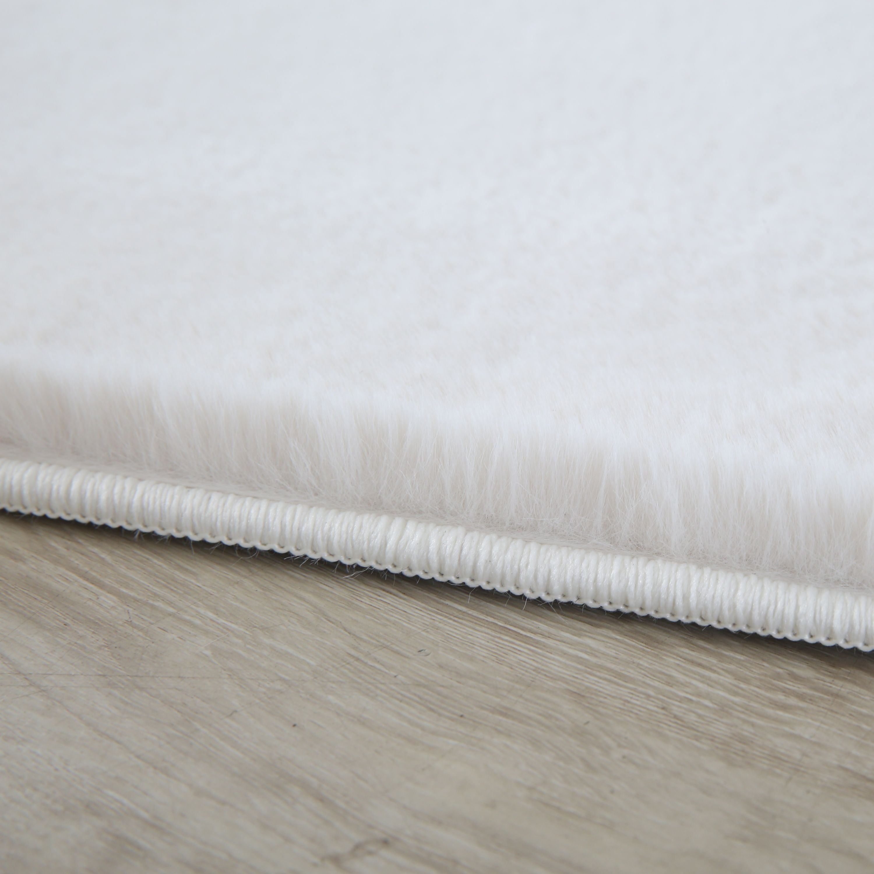 Tapis pour salon, uni, imitation fourrure, moelleux, doux, câlin tons pastel