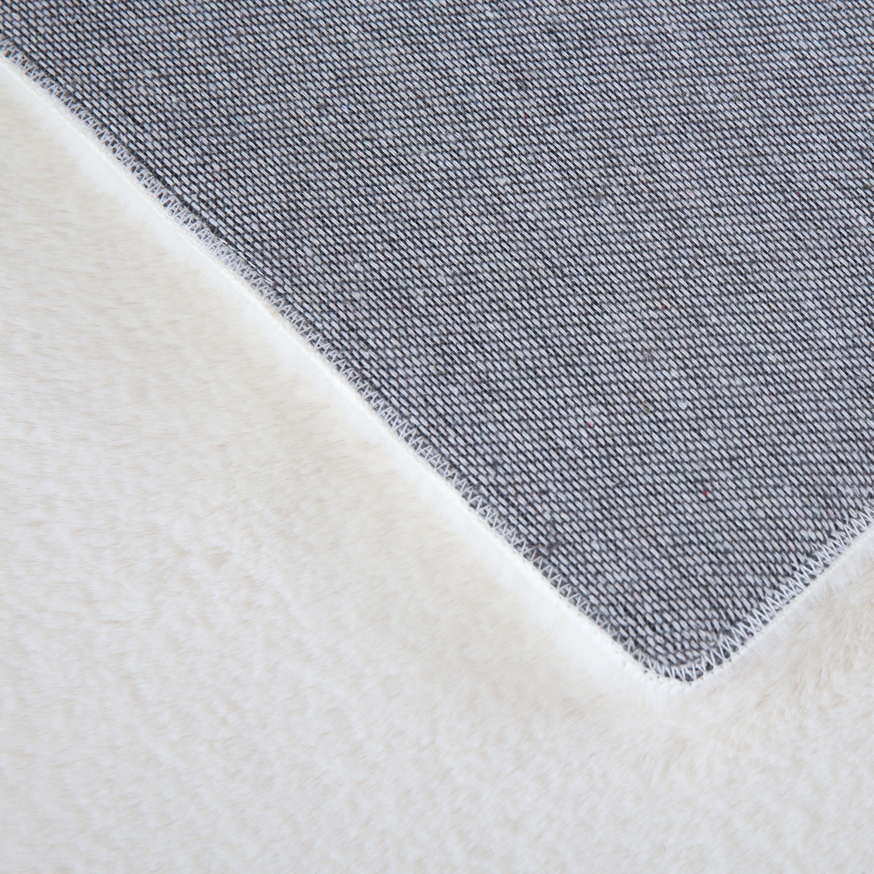 Tapis pour salon, uni, imitation fourrure, moelleux, doux, câlin tons pastel
