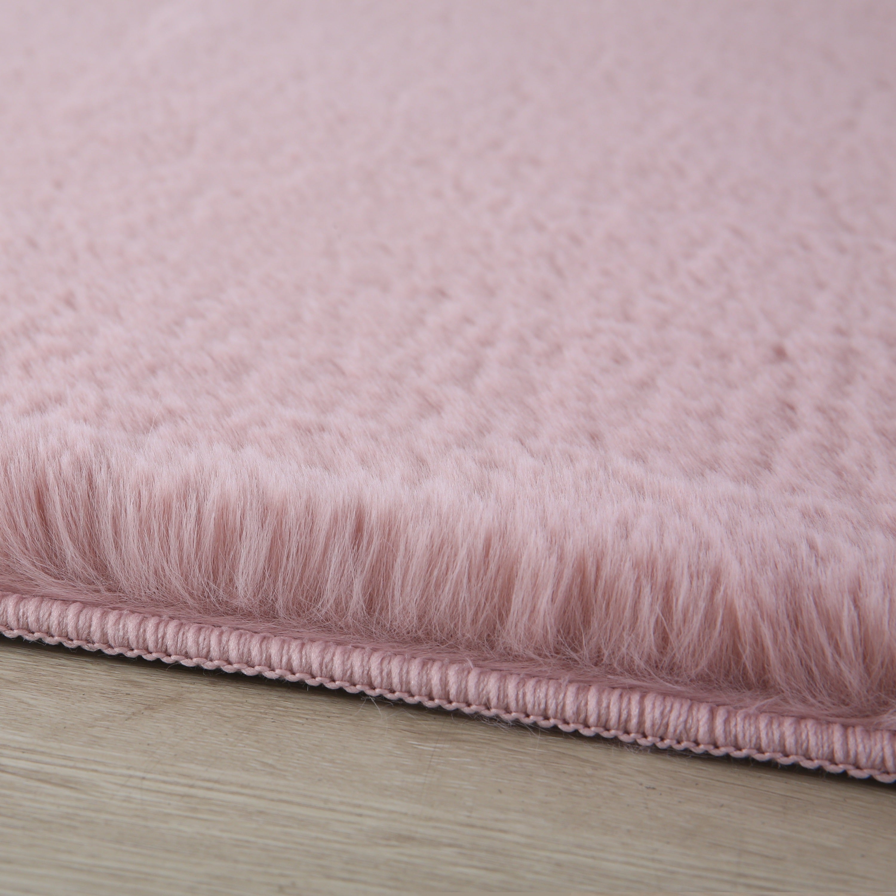 Tapis pour salon, uni, imitation fourrure, moelleux, doux, câlin tons pastel