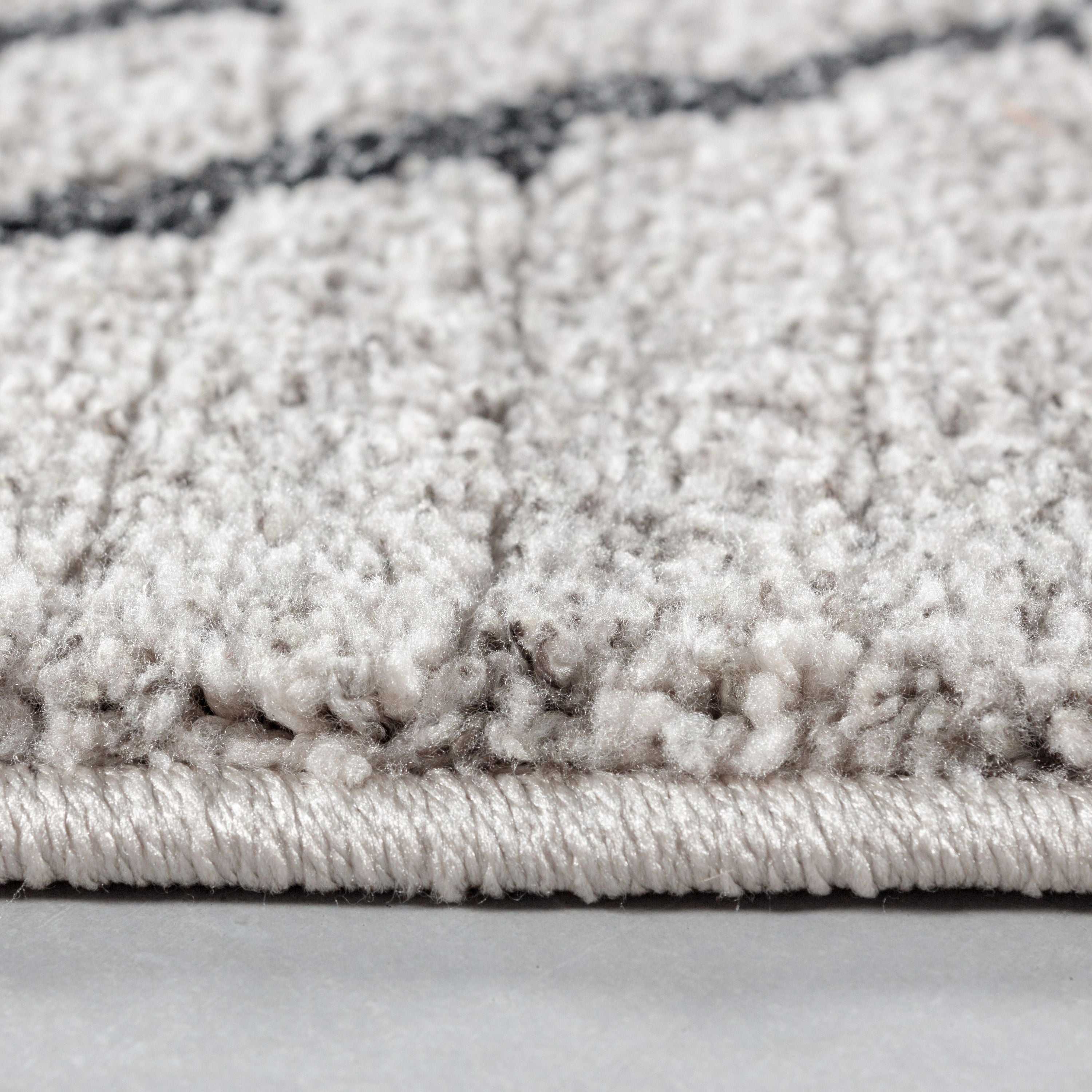 Tapis à poils courts salon tapis design bohème style scandinave aspect naturel