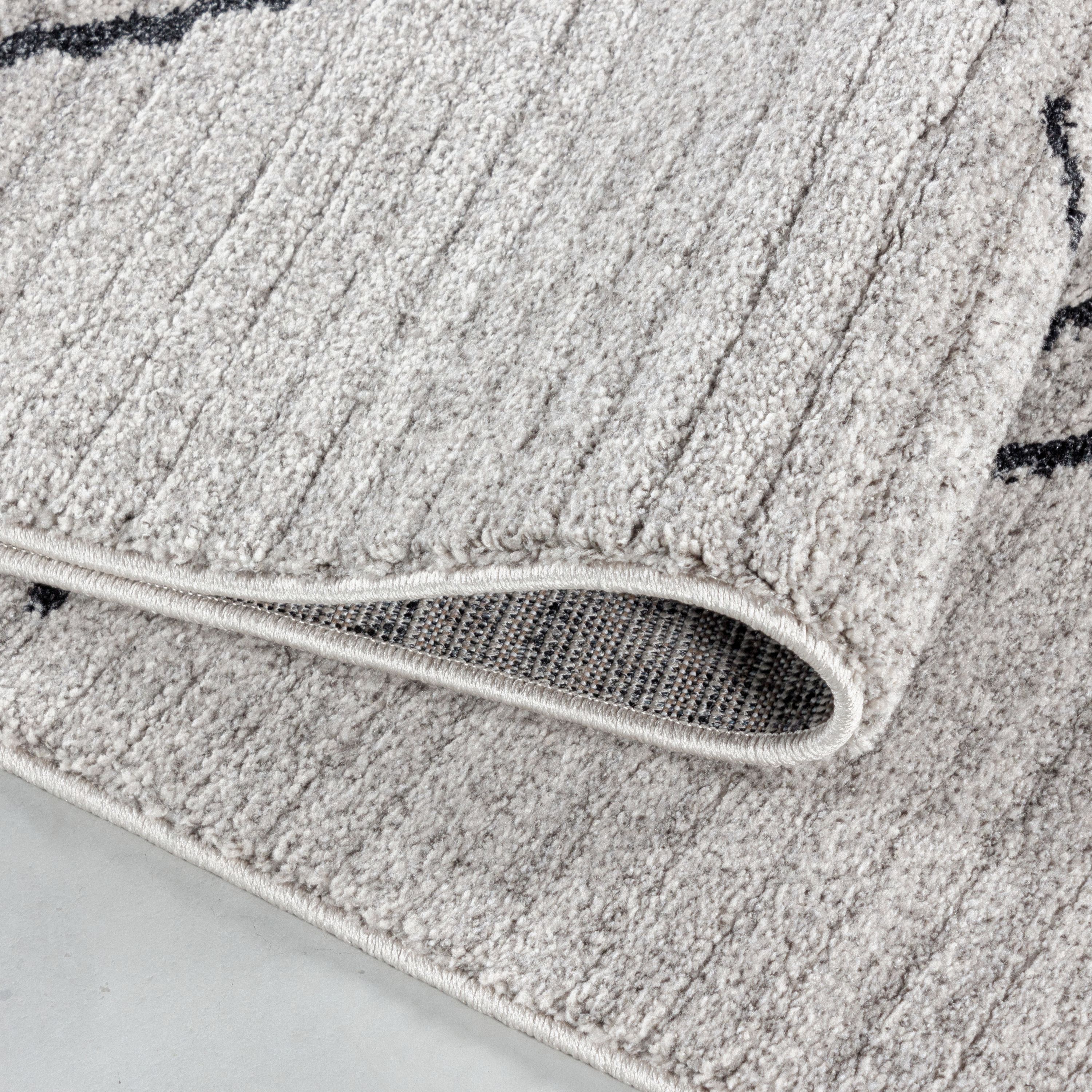 Short pile carpet living room Boho design carpet Scandinavian style natural look