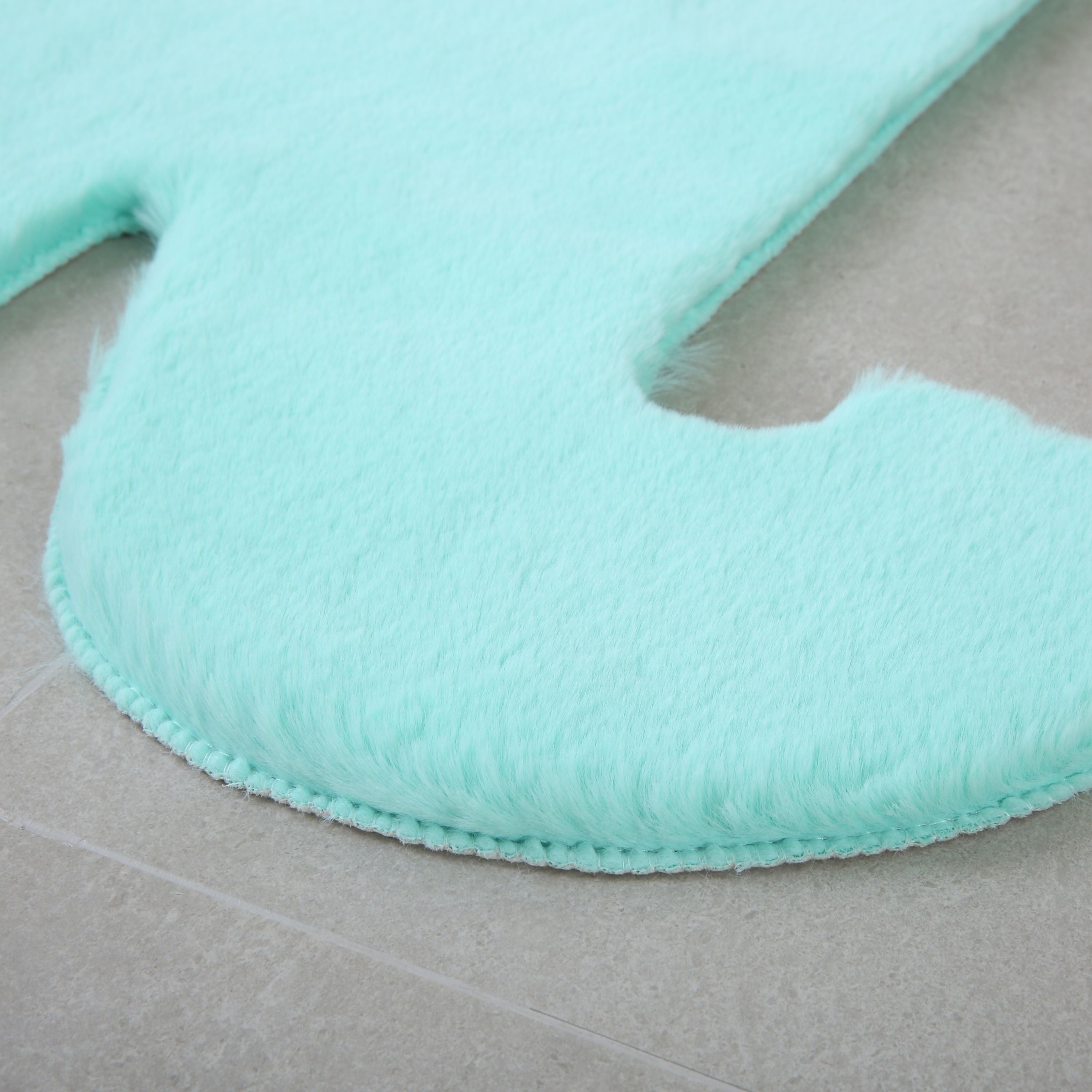 Tapis peluche uni forme éléphant fausse fourrure chambre enfant aspect super fourrure