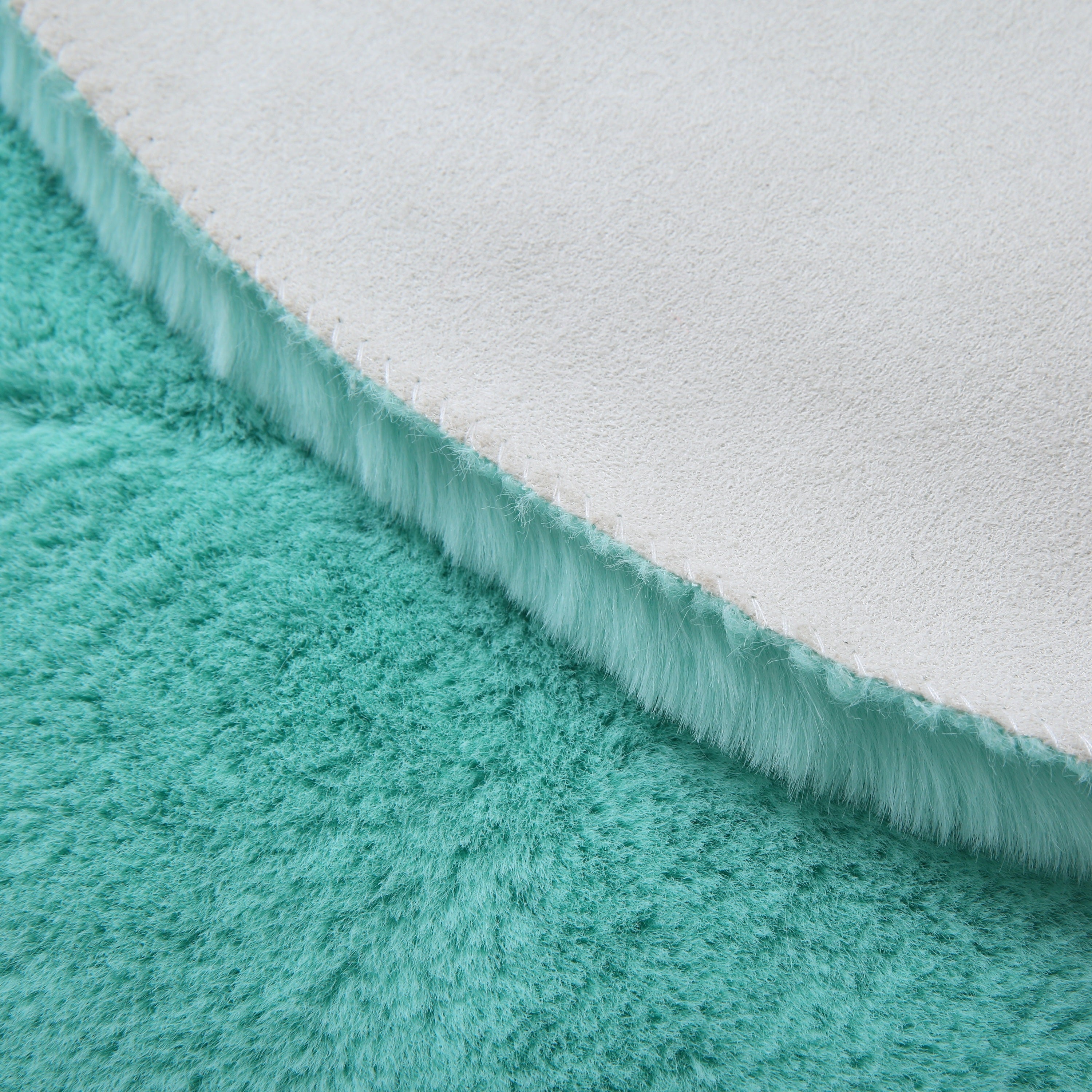 Rug Plush Plain Dino Shape Faux Fur Children's Room Super Soft Fur Look