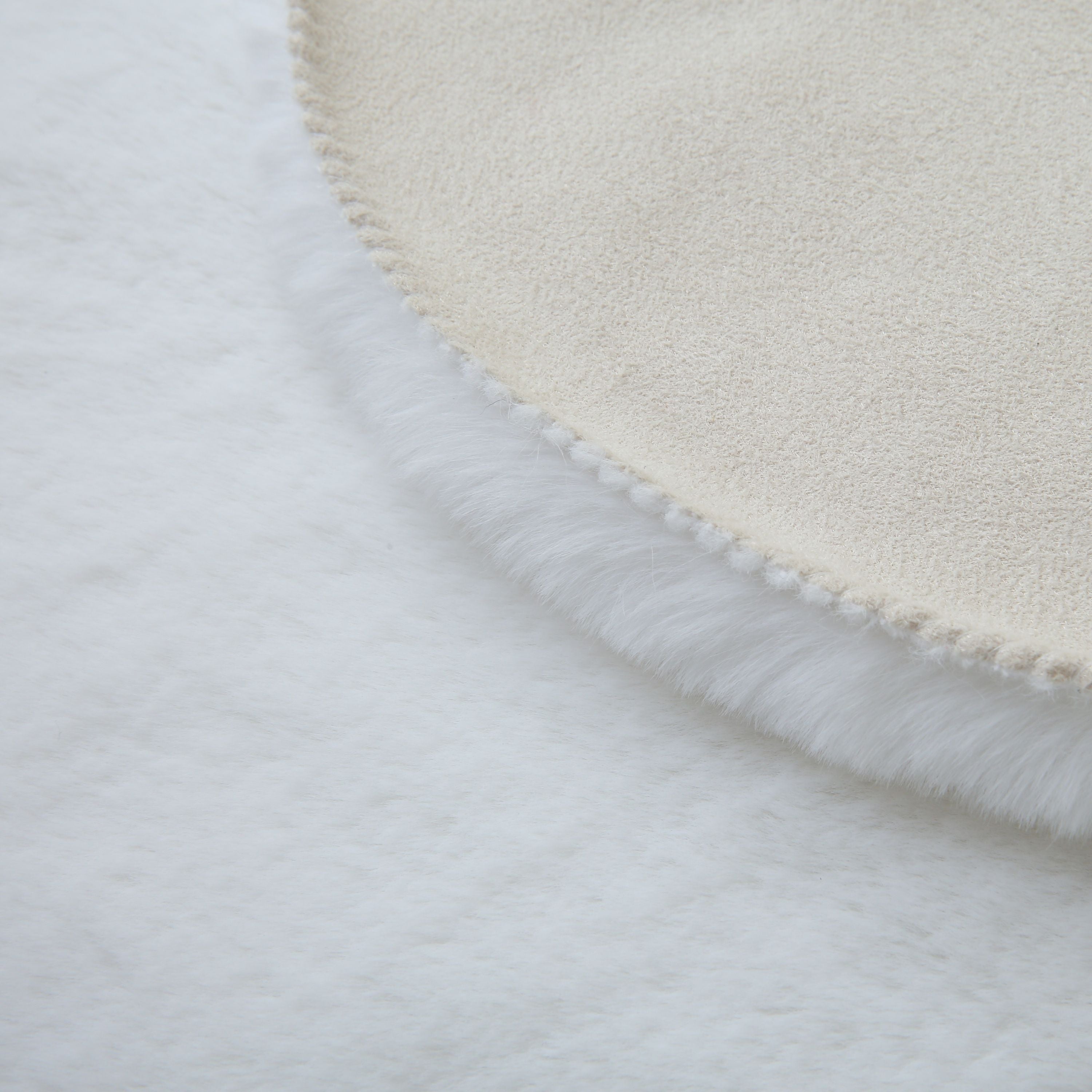 Rug plush plain sheepskin shape faux fur rug bedroom fur look