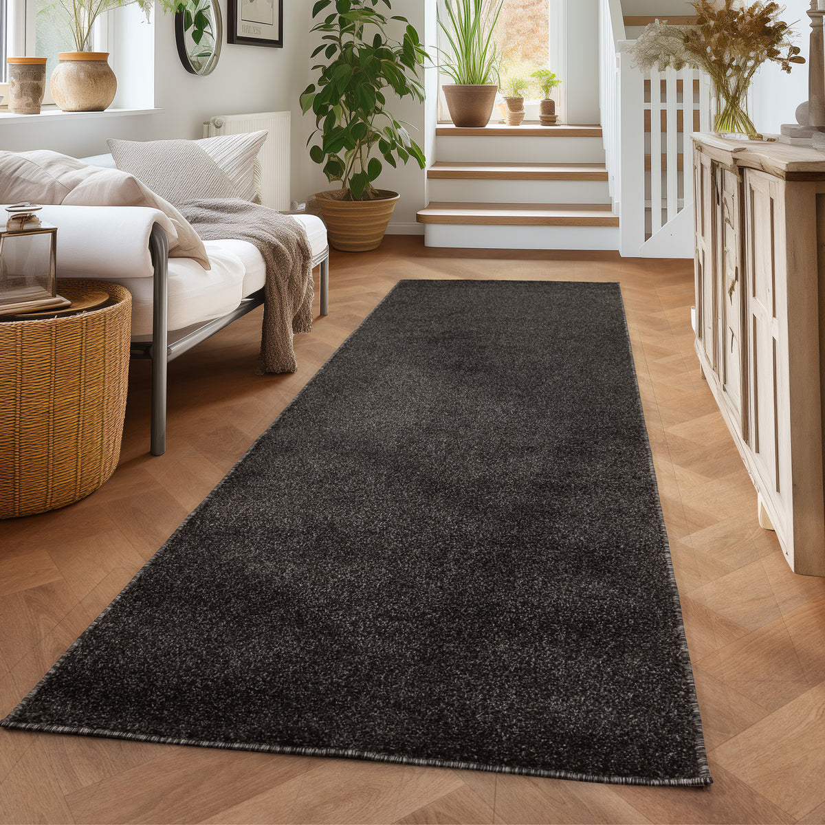 Carpettex Kurzflor Teppich Einfarbig Modern Pflegeleicht