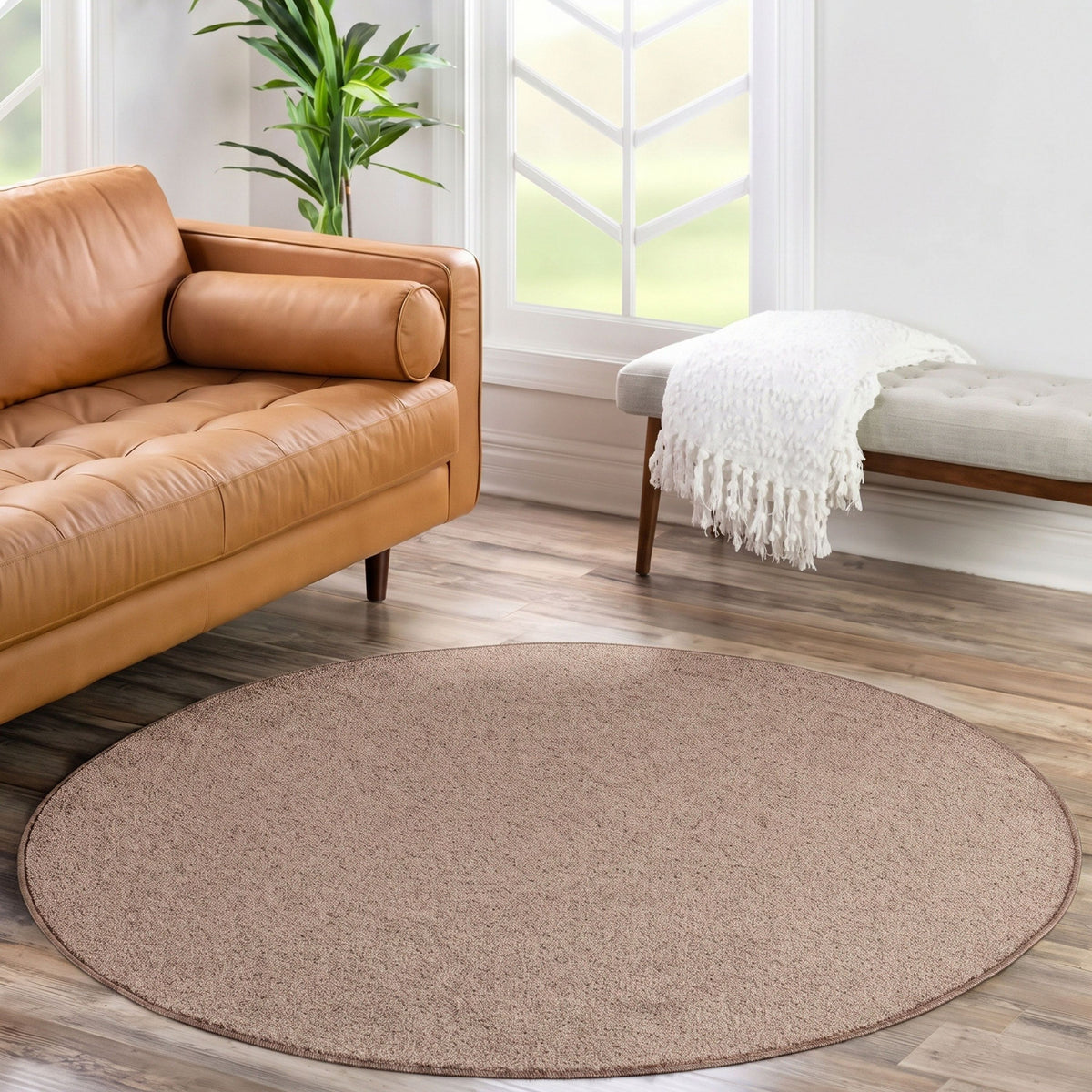 Carpettex Kurzflor Teppich Einfarbig Modern Pflegeleicht