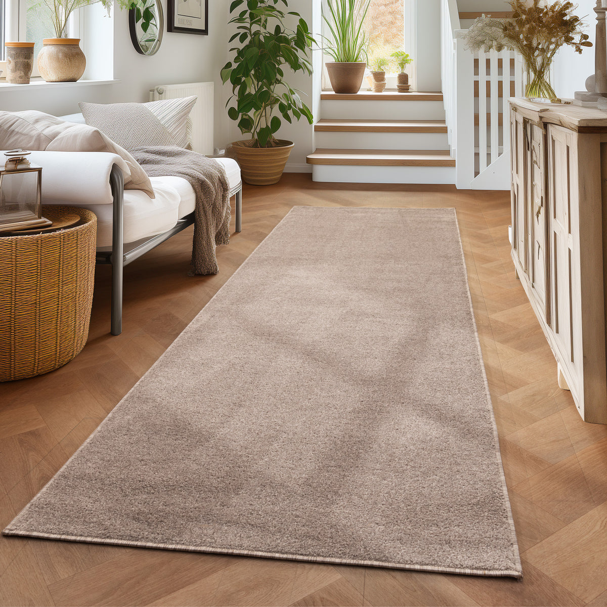 Carpettex Kurzflor Teppich Einfarbig Modern Pflegeleicht