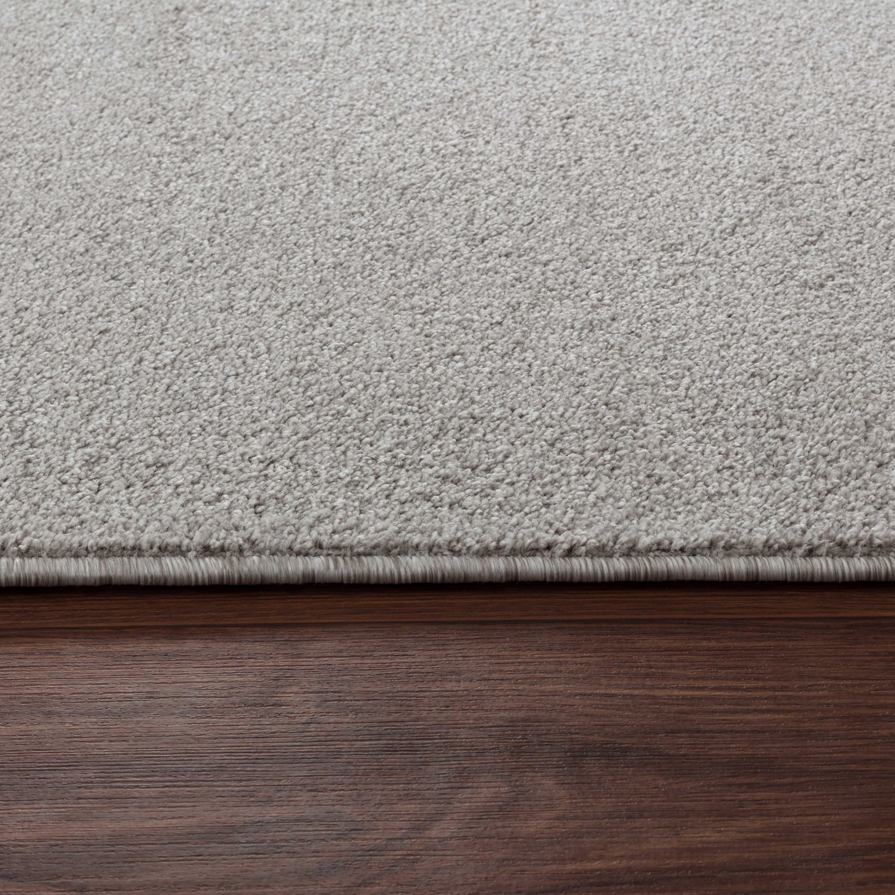 Solid color rug for living room, bedroom, kitchen, short pile, soft, cream