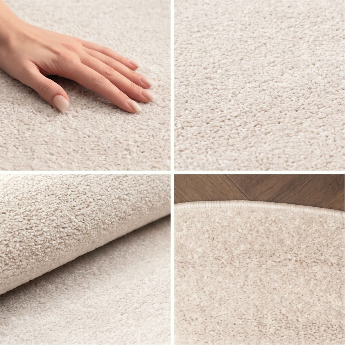 Carpettex Kurzflor Teppich Einfarbig Modern Pflegeleicht