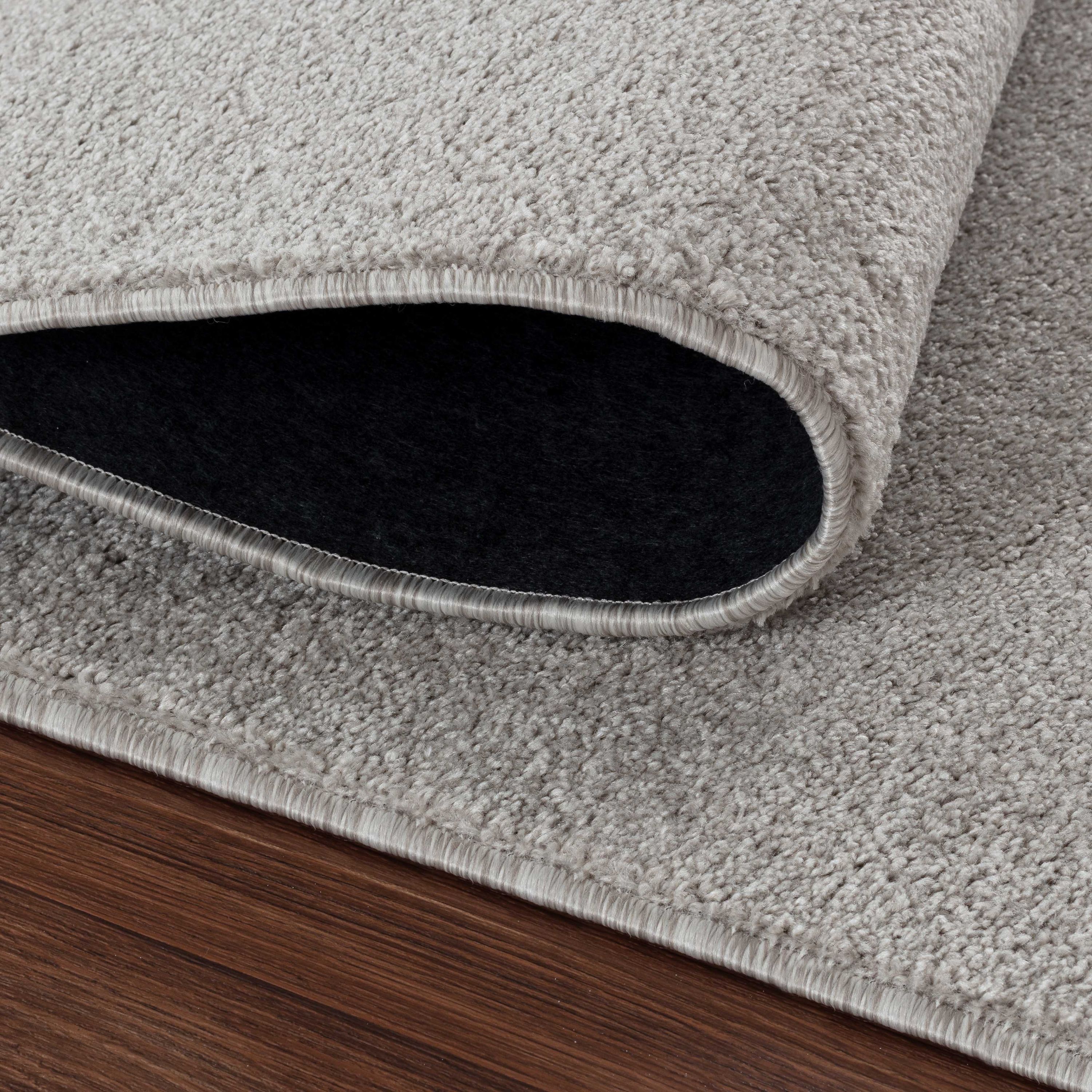 Solid color rug for living room, bedroom, kitchen, short pile, soft, cream