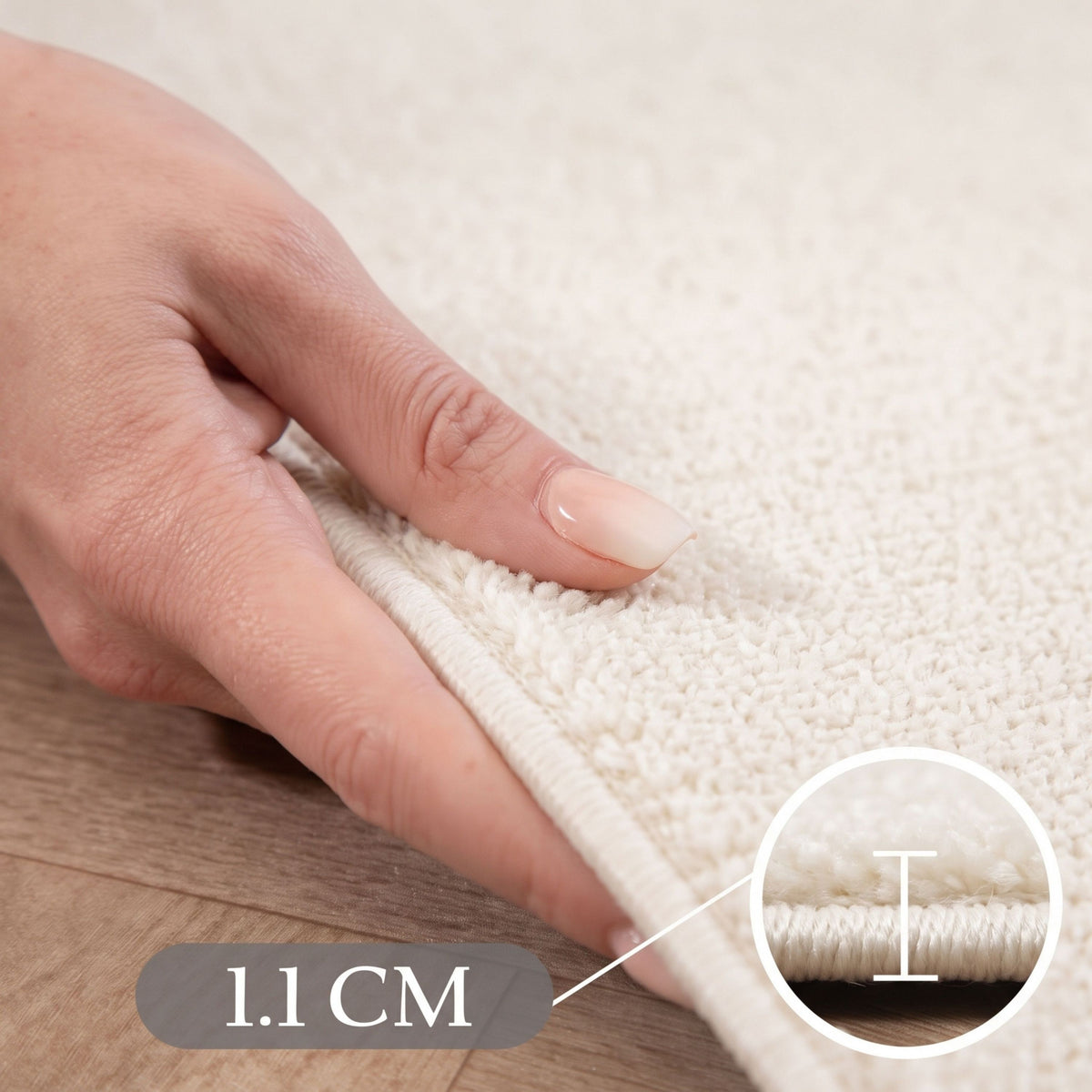 Carpettex Kurzflor Teppich Einfarbig Modern Pflegeleicht