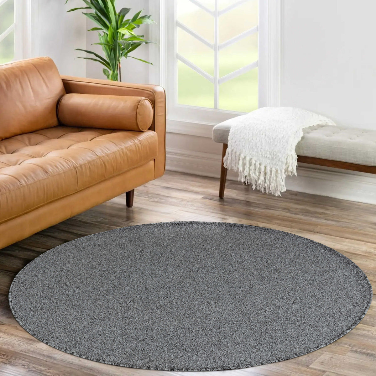 Carpettex Kurzflor Teppich Einfarbig Modern Pflegeleicht