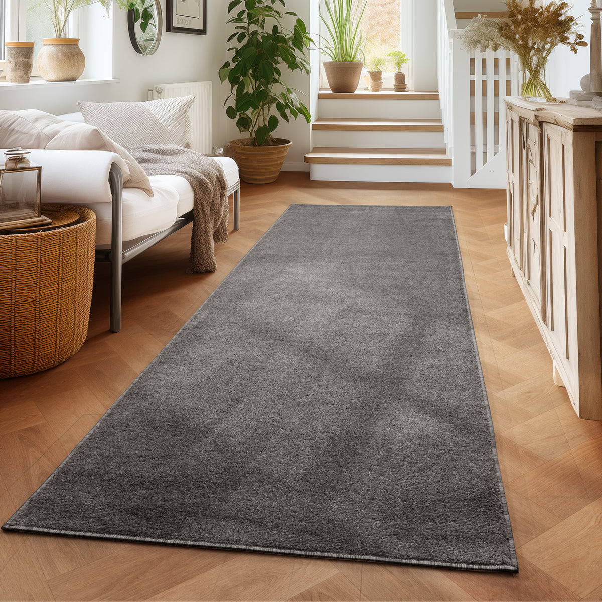 Carpettex Kurzflor Teppich Einfarbig Modern Pflegeleicht