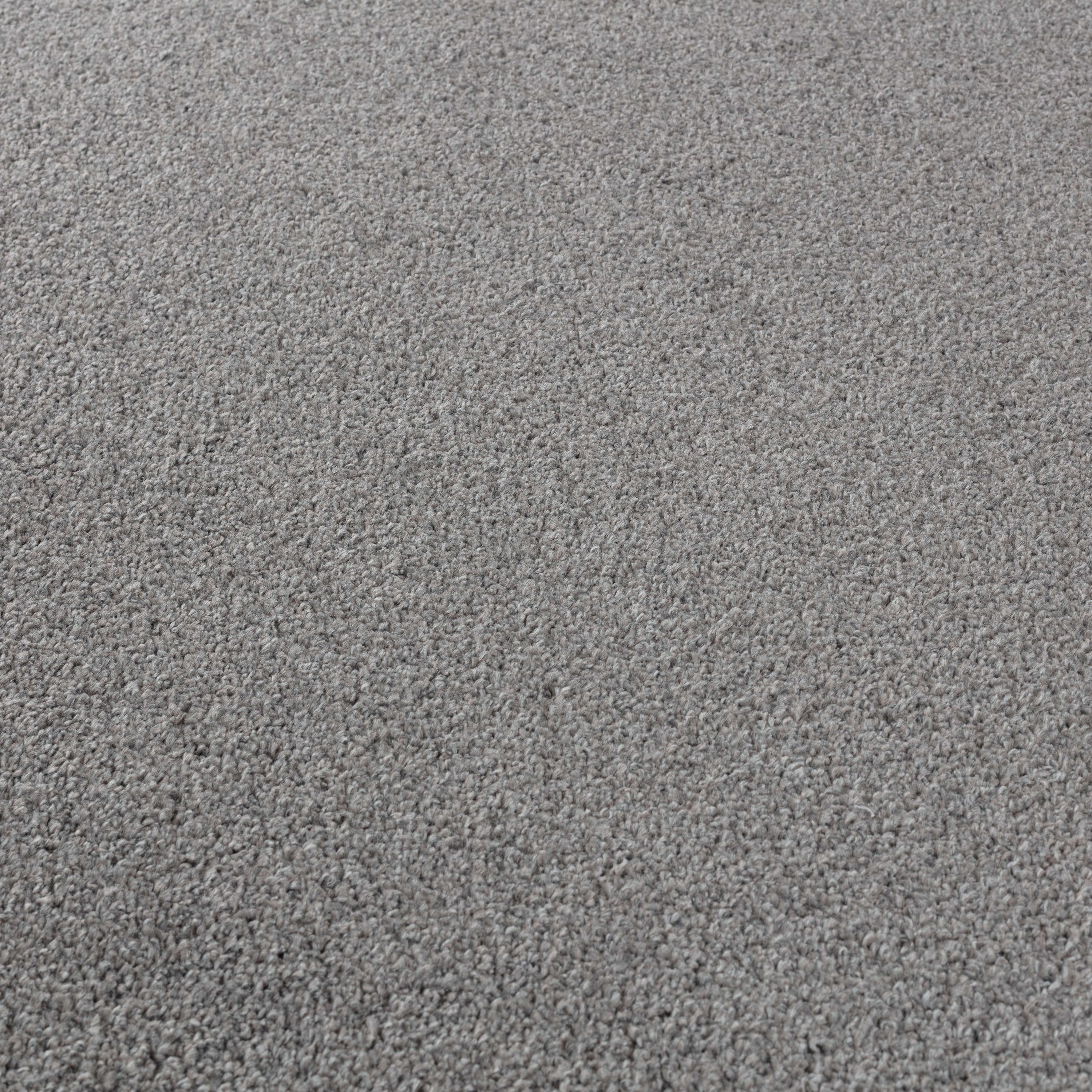 Solid color rug for living room, bedroom, kitchen, short pile, light grey