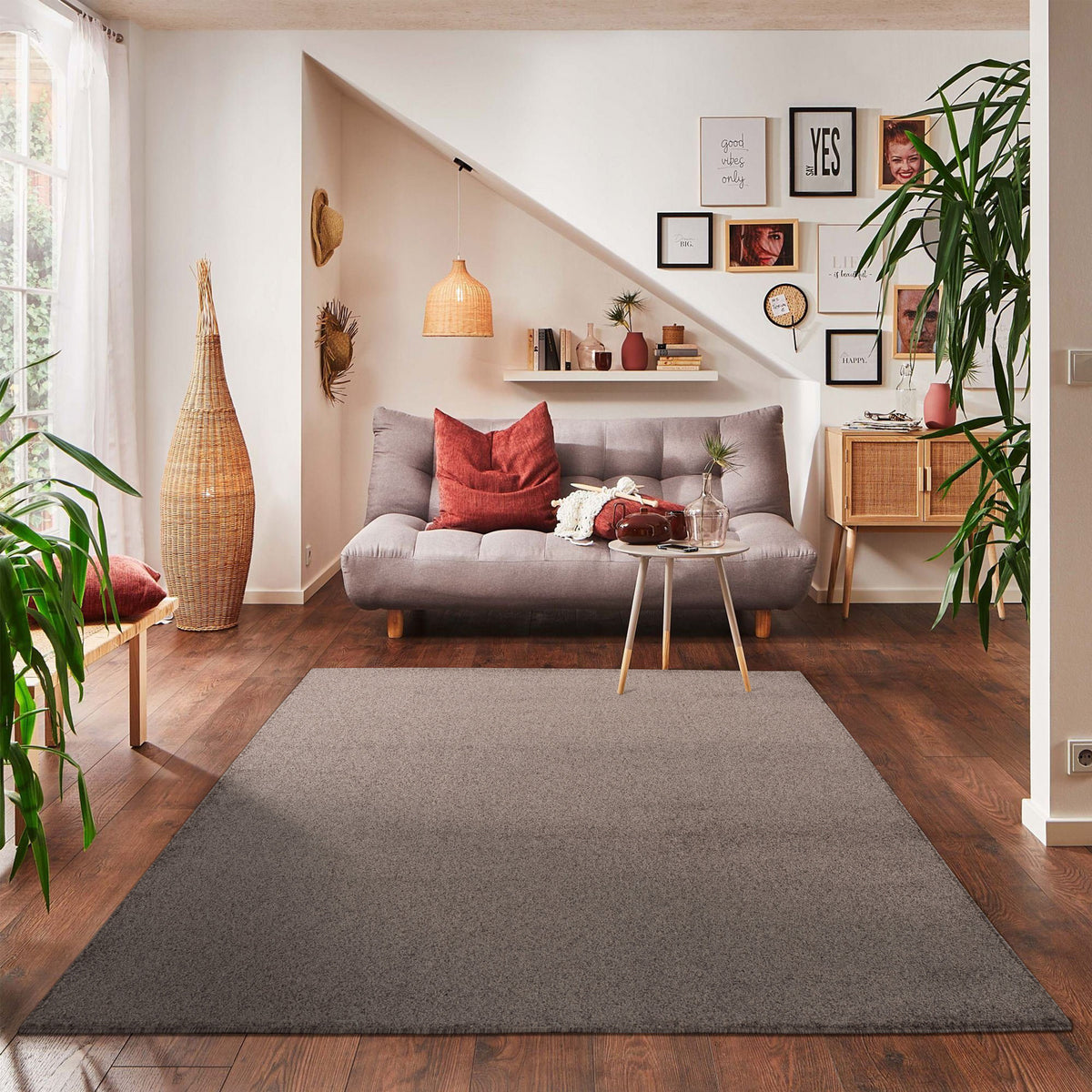 Carpettex Kurzflor Teppich Einfarbig Modern Pflegeleicht