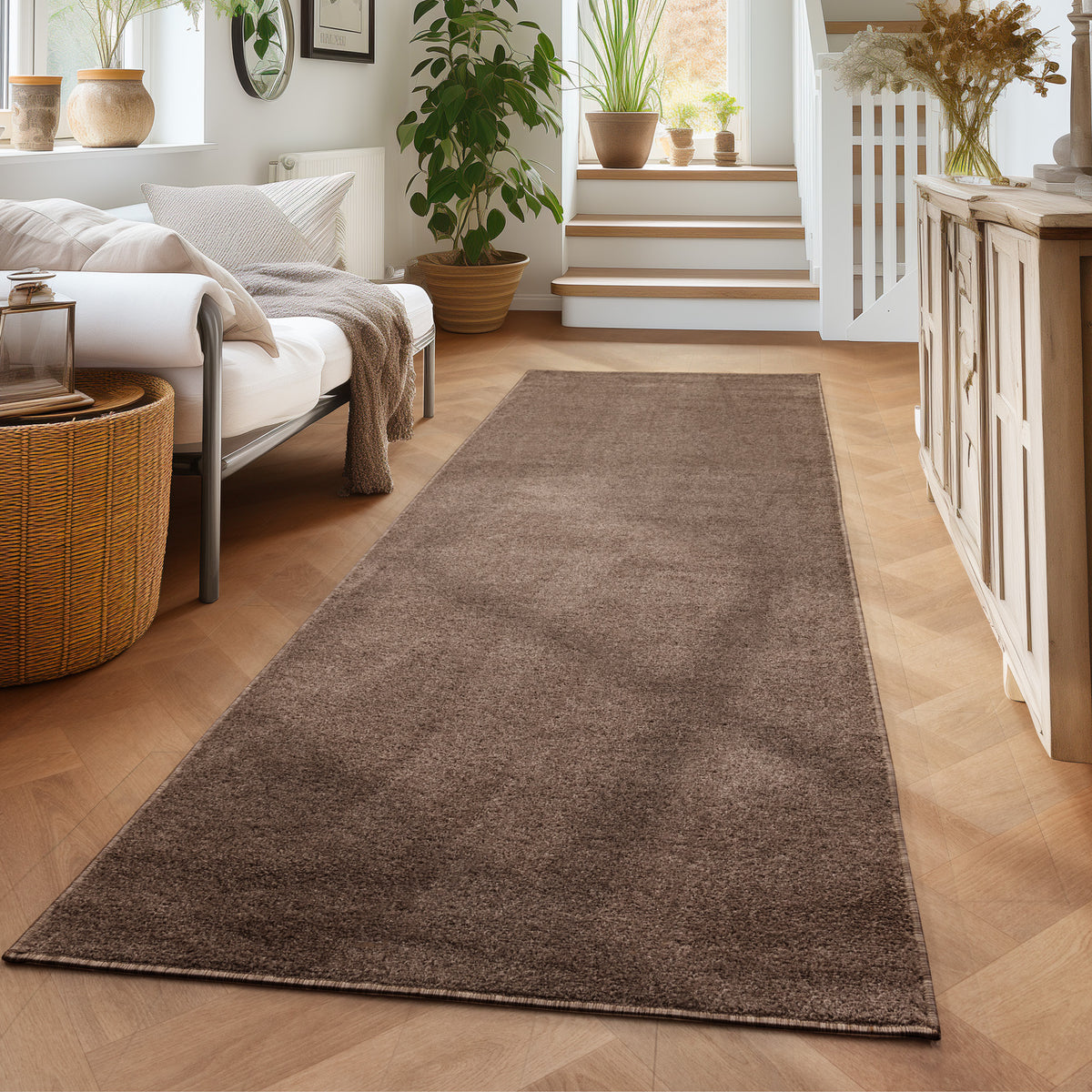 Carpettex Kurzflor Teppich Einfarbig Modern Pflegeleicht