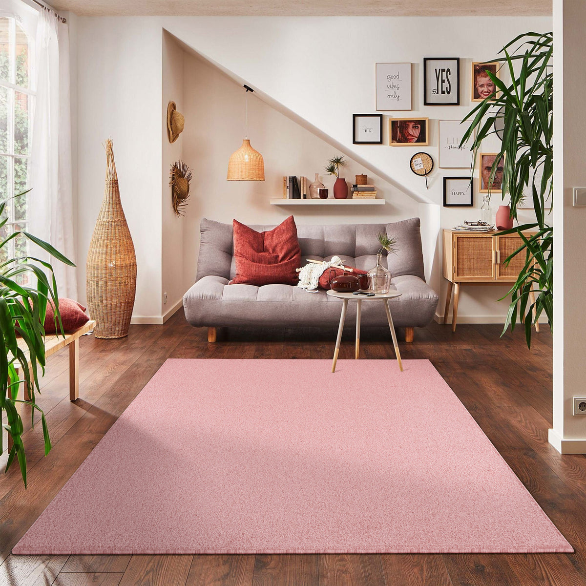 Carpettex Kurzflor Teppich Einfarbig Modern Pflegeleicht