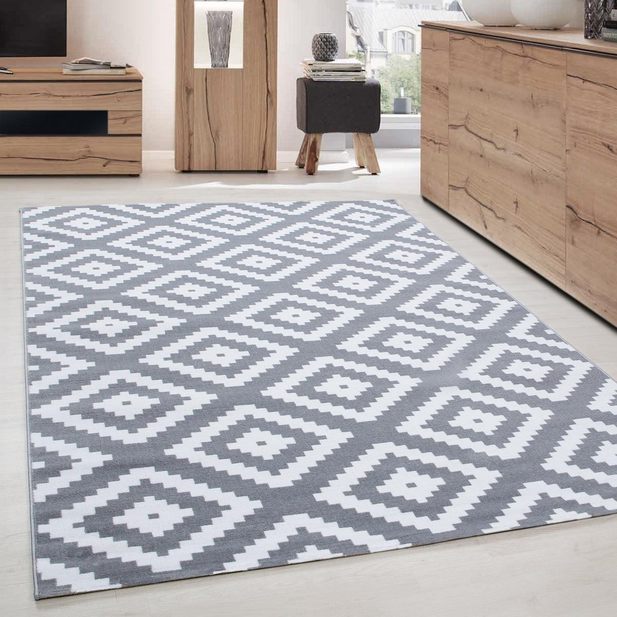 Carpettex Kurzflor Teppich Einfarbig Modern Pflegeleicht Weich