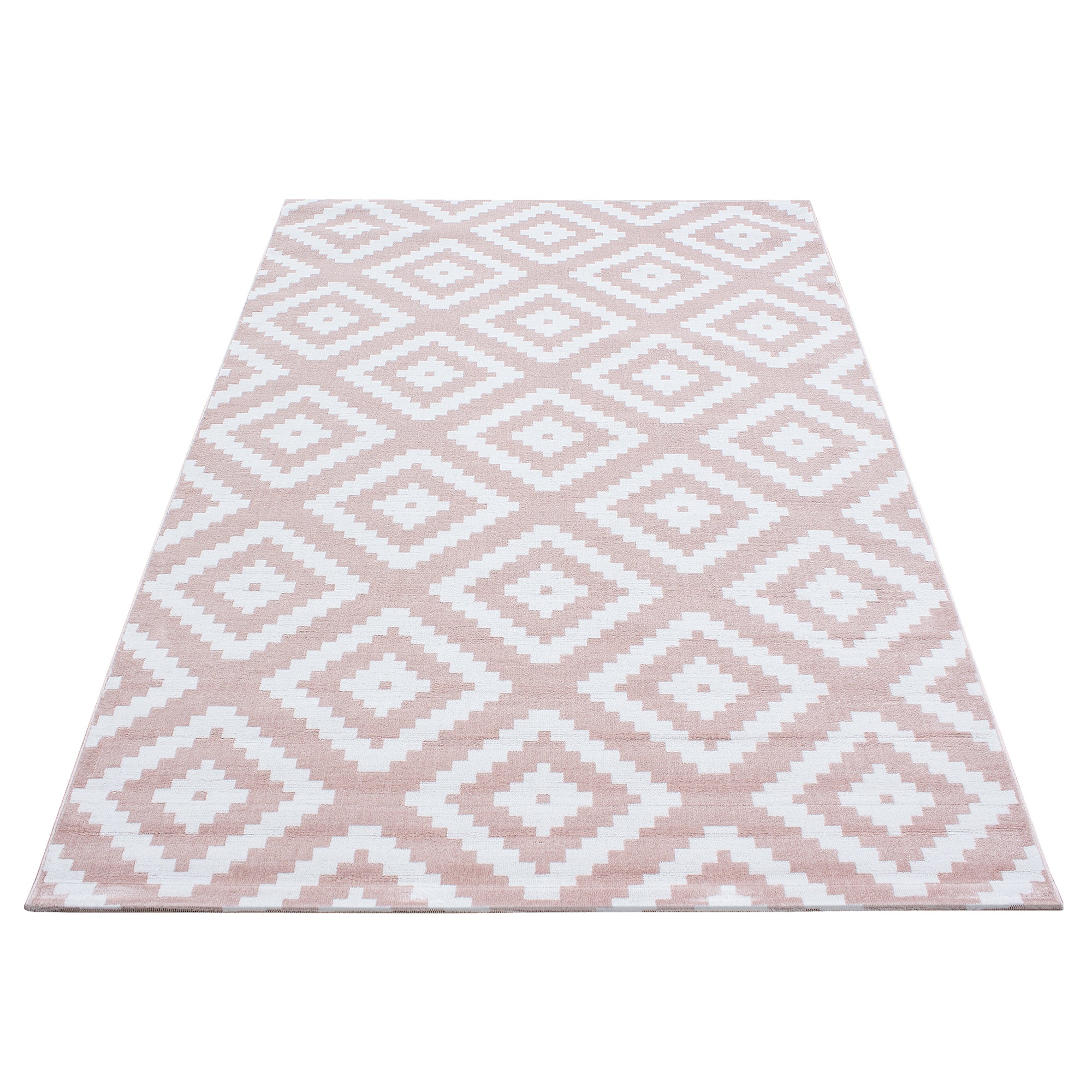 Modern short pile carpet living room diamond design soft pile easy to care for
