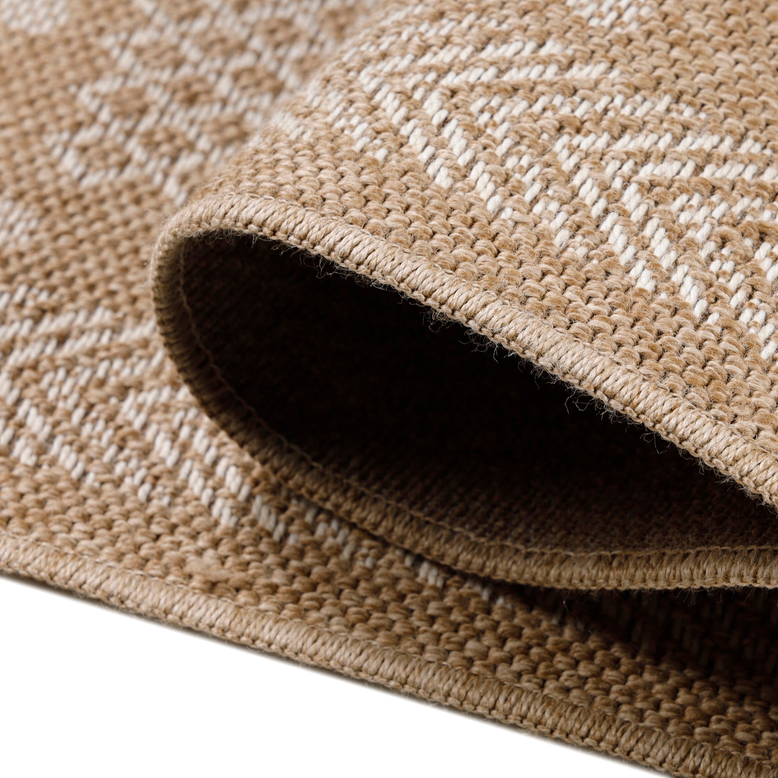 Indoor & Outdoor Rug Weatherproof Vintage Design Natural Look Kitchen Balcony Patio