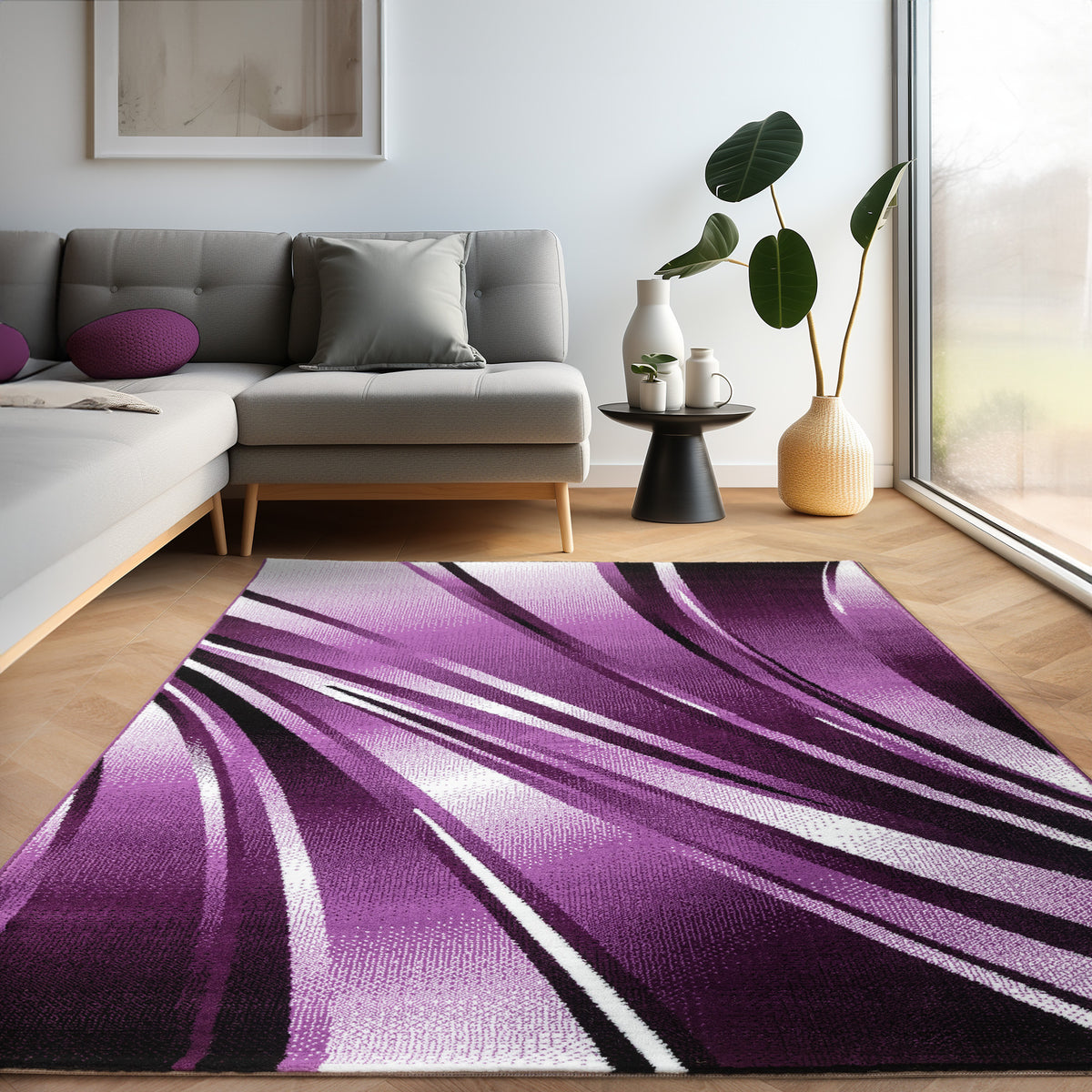 Carpettex Kurzflor Teppich Waschbar Extra Weich Modern