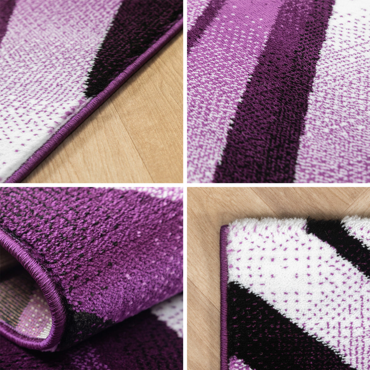 Carpettex Kurzflor Teppich Waschbar Extra Weich Modern